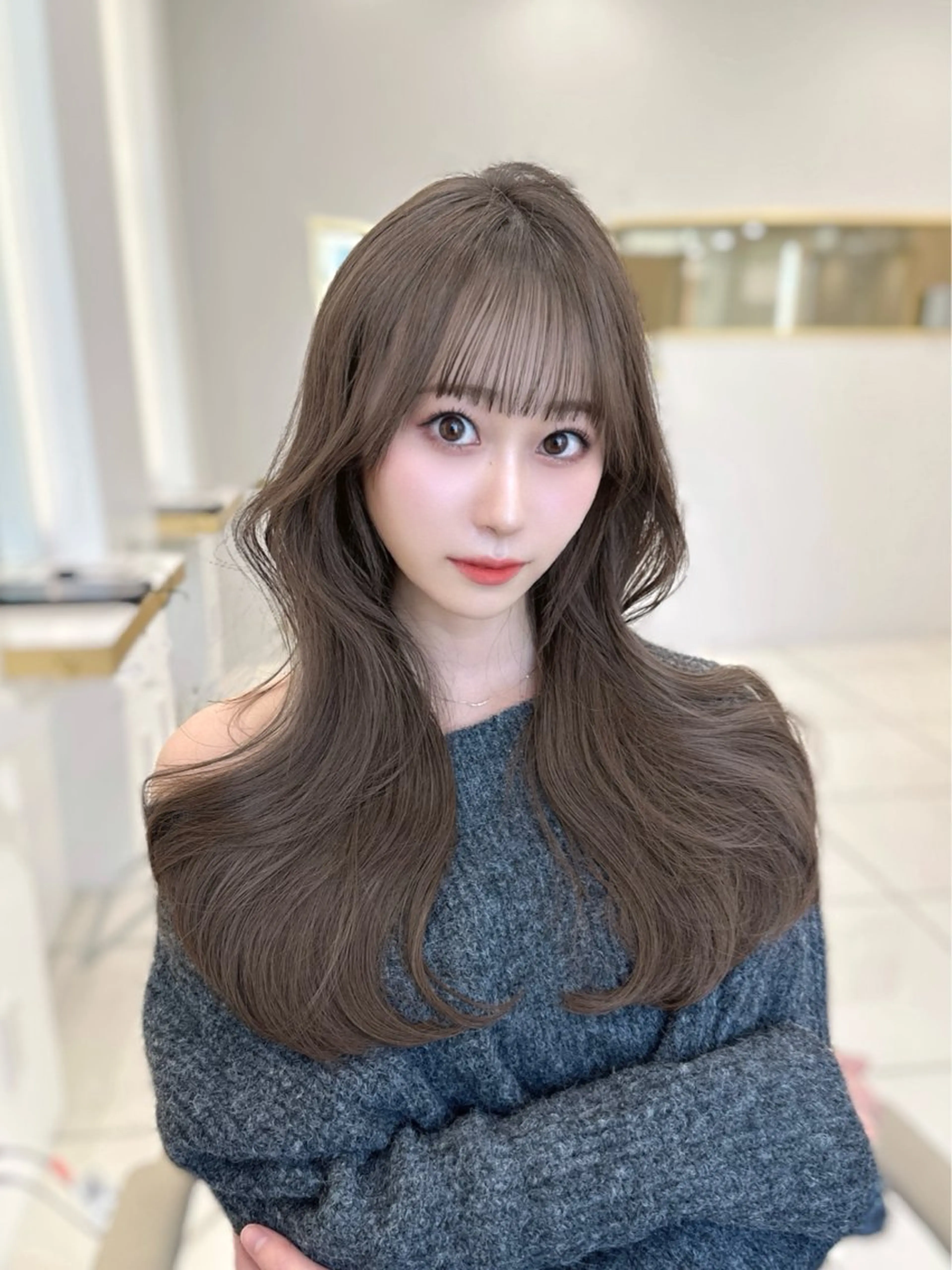 ロング カラー くびれヘア 韓国風ヘア レイヤーカット レイヤー/韓国風ヘア /倉又大知のヘアスタイル