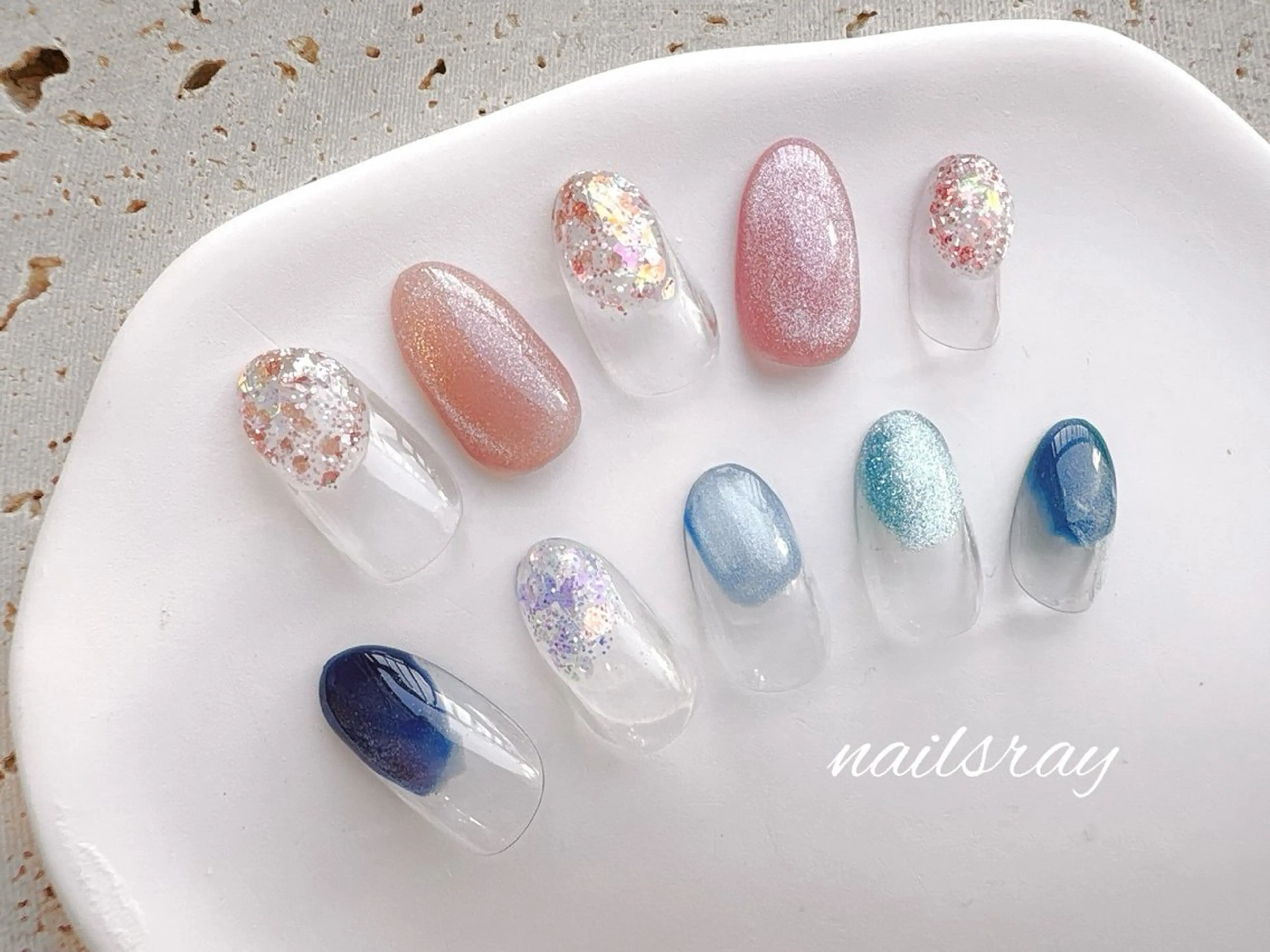 ネイル シンプルネイル ネイルズレイ所属・ネイルズレイ 大角のネイルデザイン