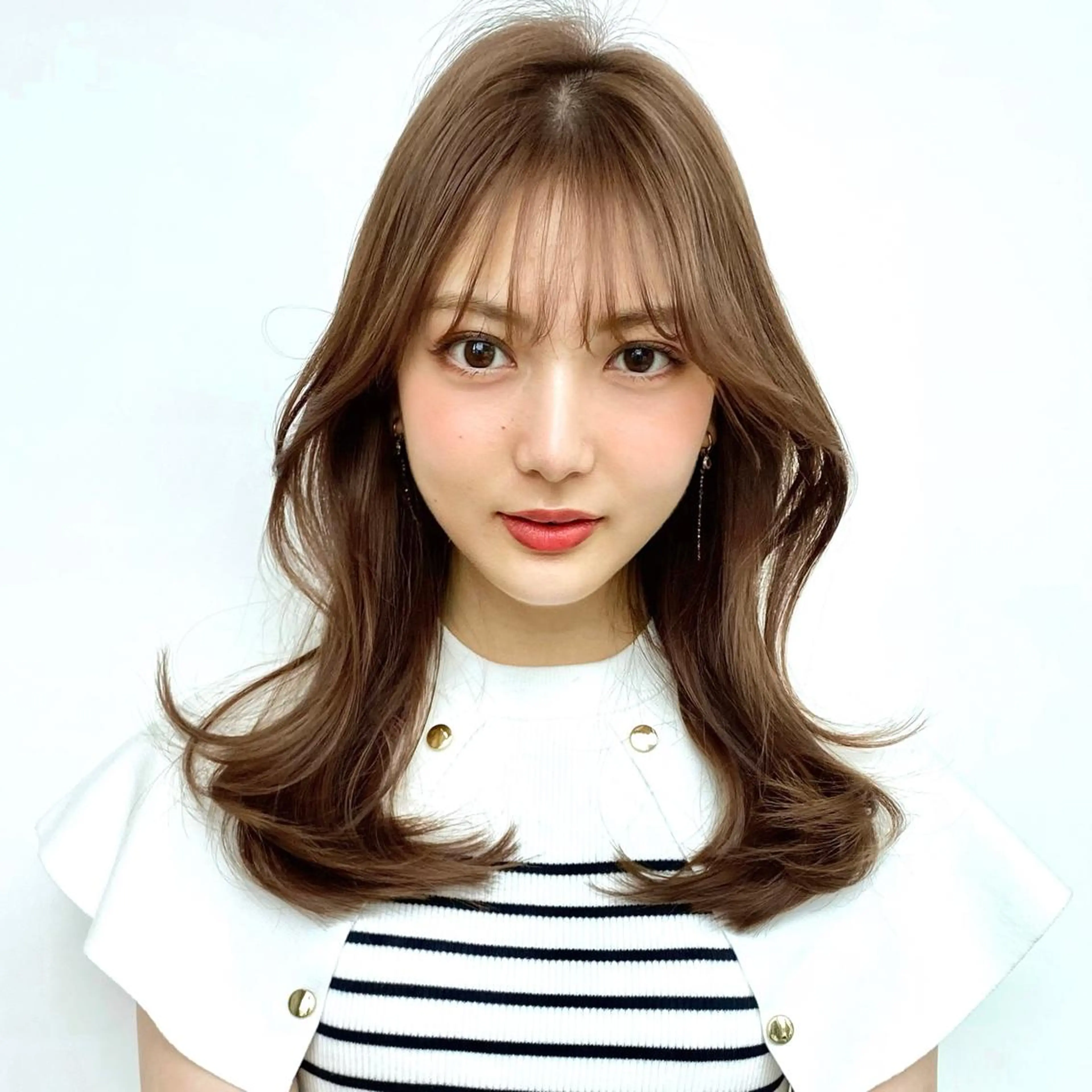 セミロング 韓国風ヘア レイヤーカット カット ヘアカラー トリートメント 韓国くびれレイヤー 🇰🇷はづきのヘアスタイル