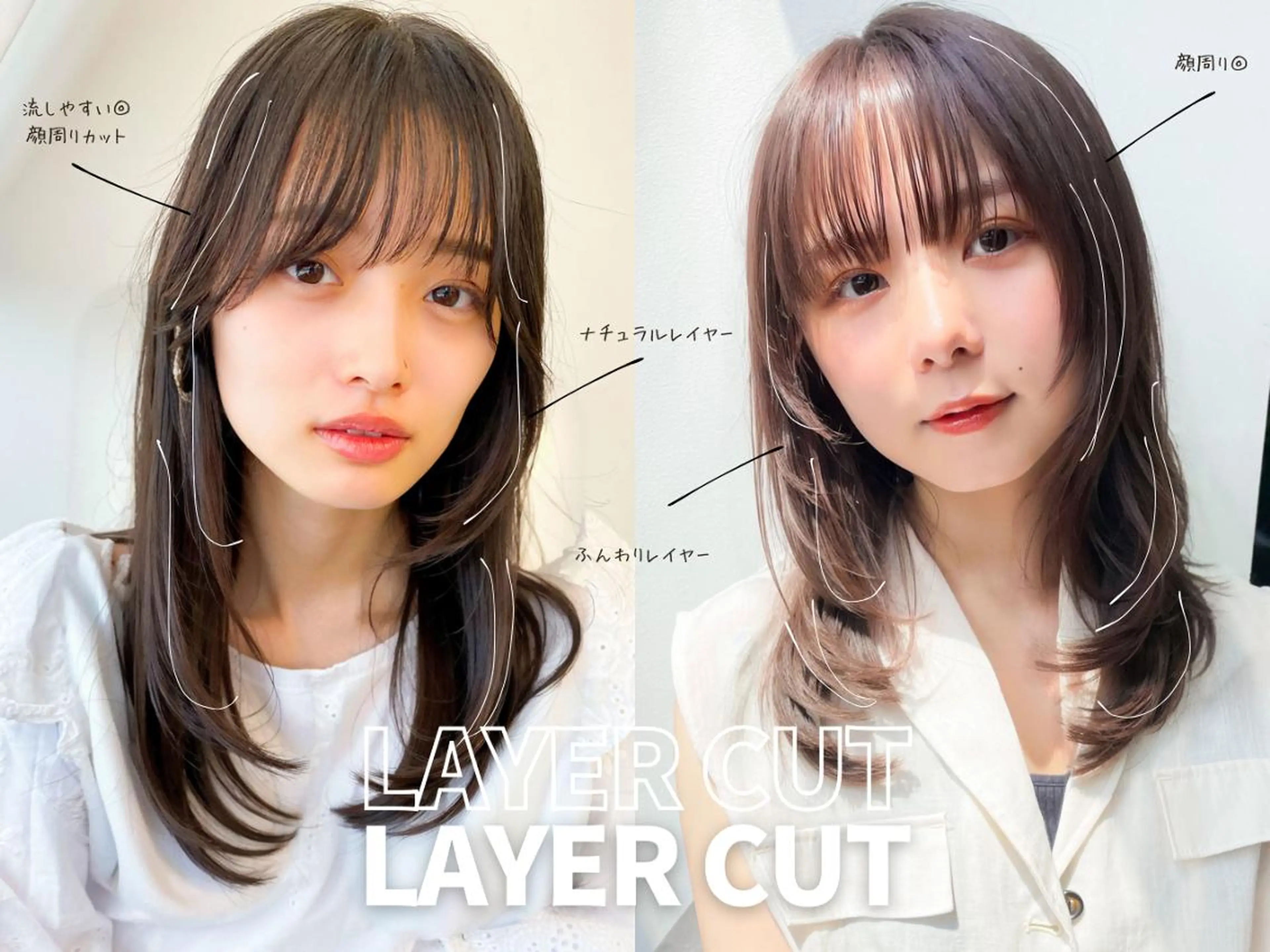 セミロング メンズカット デザインカラーのヘアスタイル