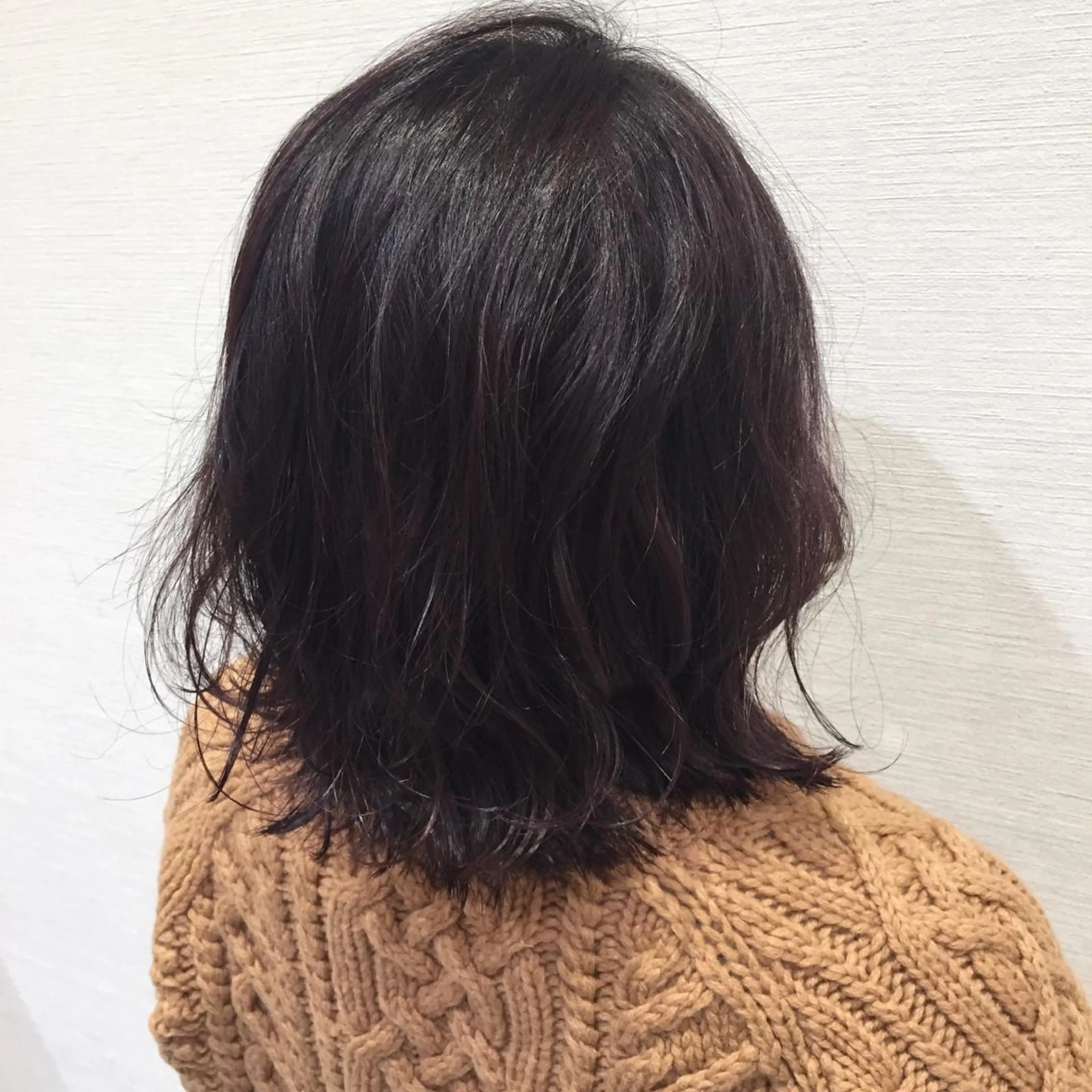 カラー ピンクカラー ピンクパープル 赤阪 優奈のヘアスタイル