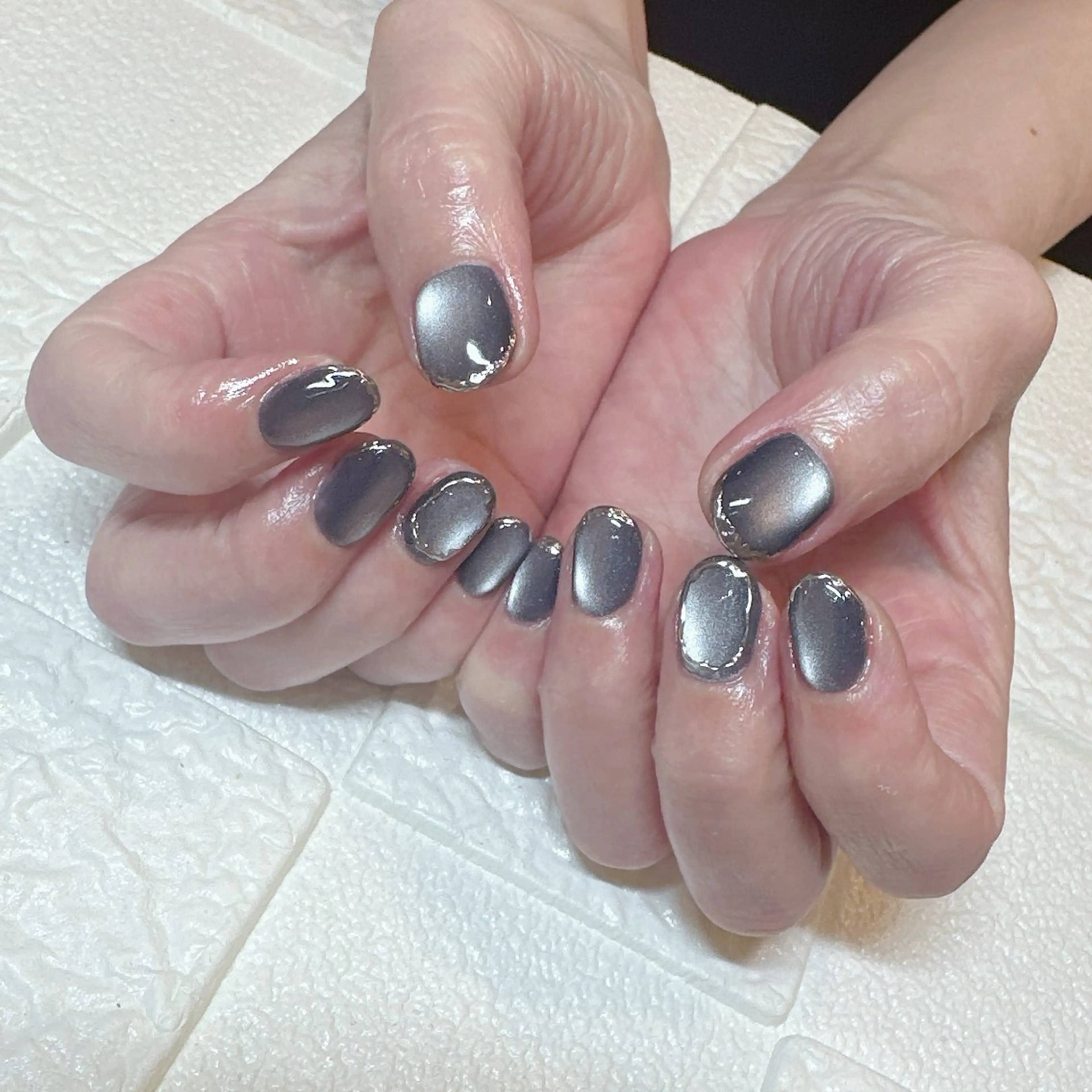 ネイル アートネイル ミラーネイル ハンドネイル I_p4ce 🍊あい🍊のネイルデザイン