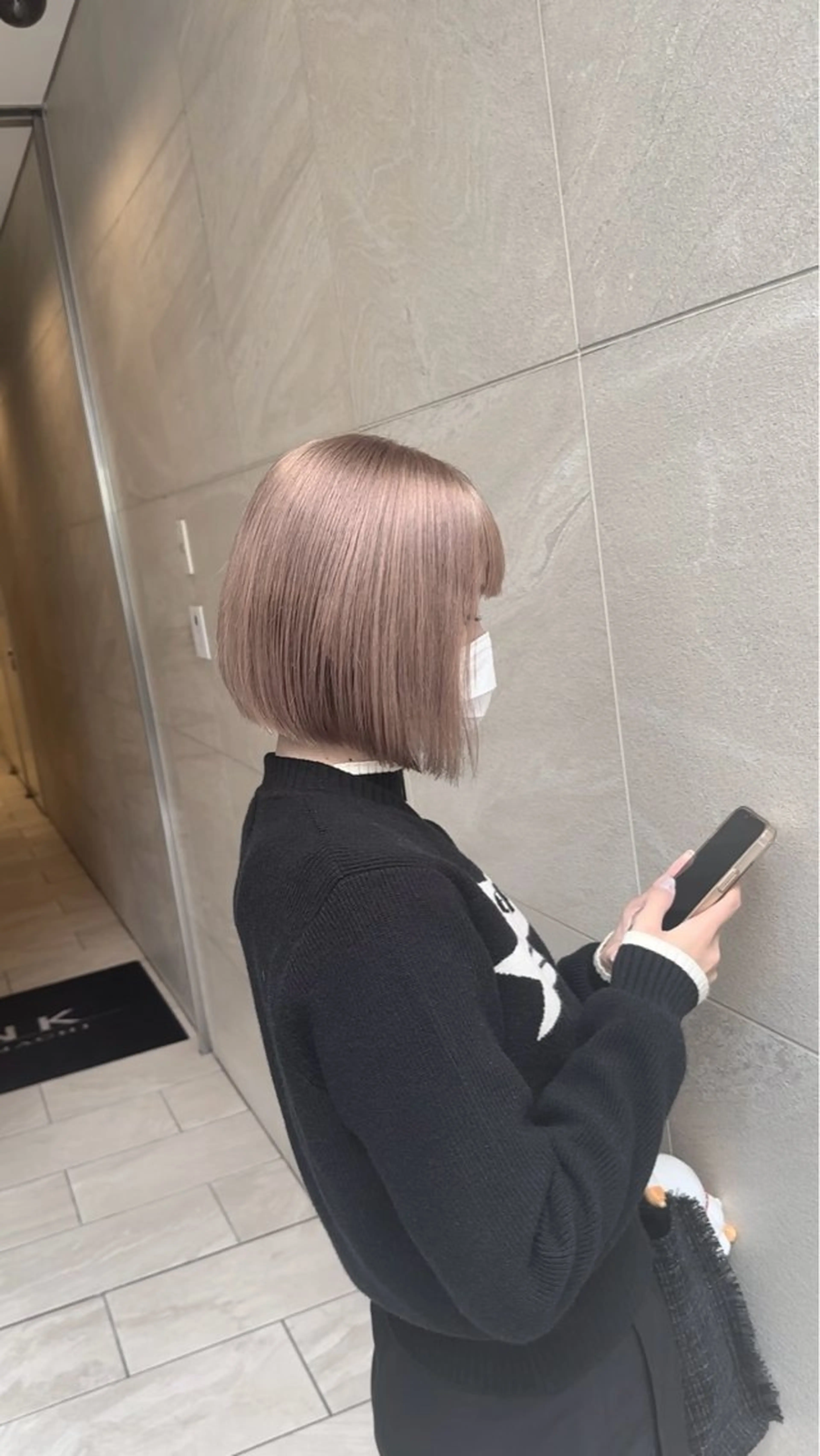 ミディアム カット ヘアカラー GRAN Lucia 梅田茶屋町店所属・柔らかいハイトーン/ kizunaのヘアスタイル