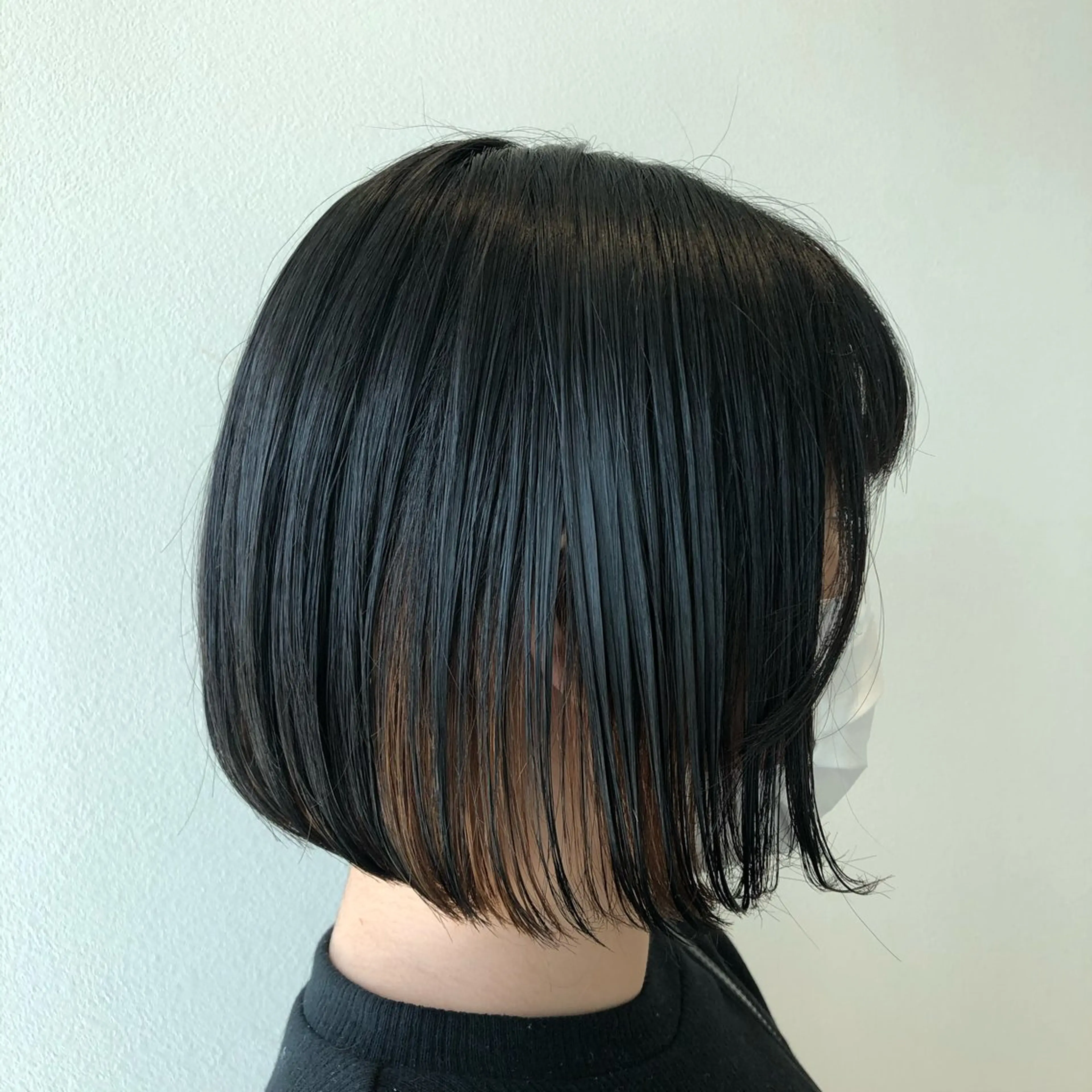 ミディアム カラー 堀 ゆきみのヘアスタイル