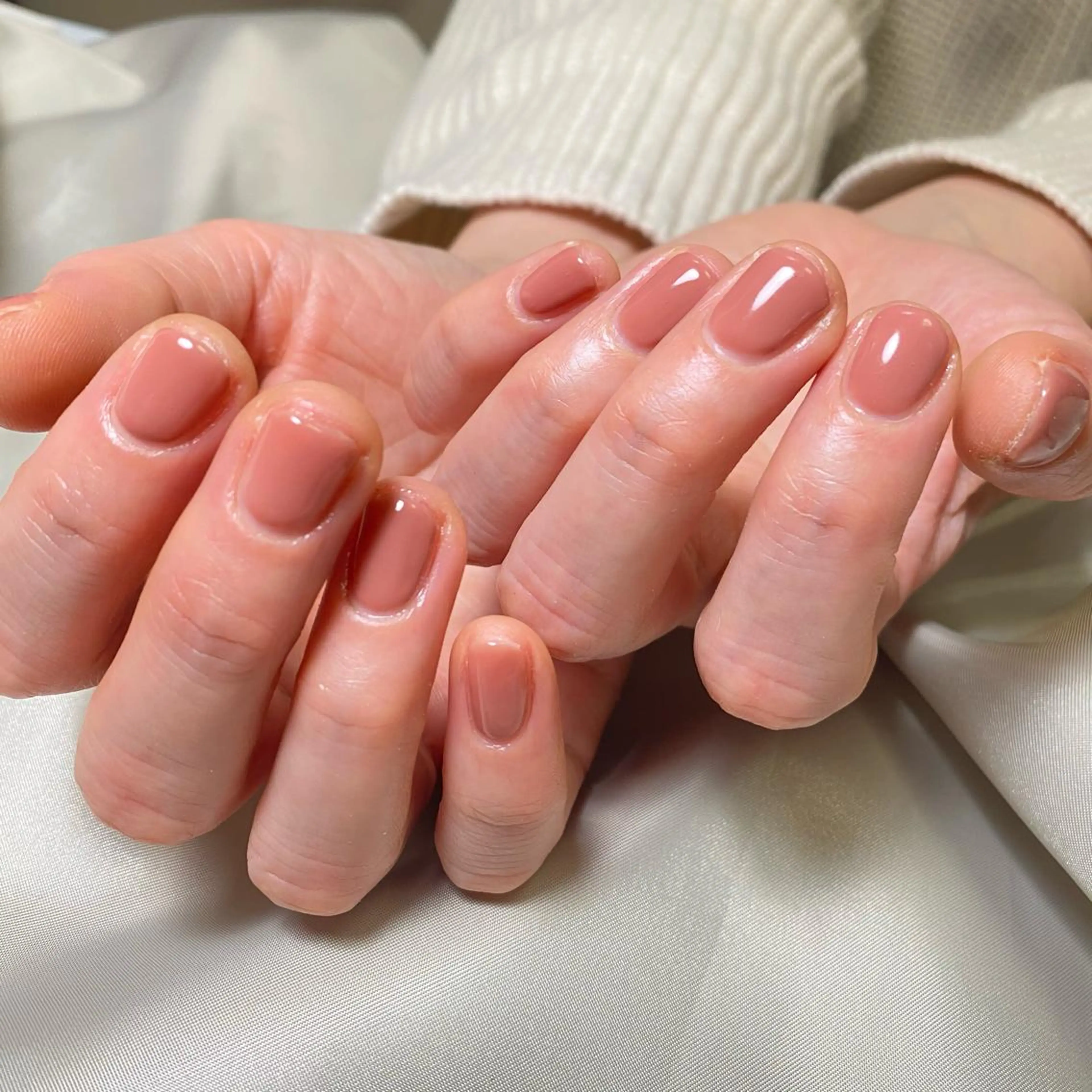 ネイル ワンカラーネイル 春ネイル beauty ☪︎moonのネイルデザイン