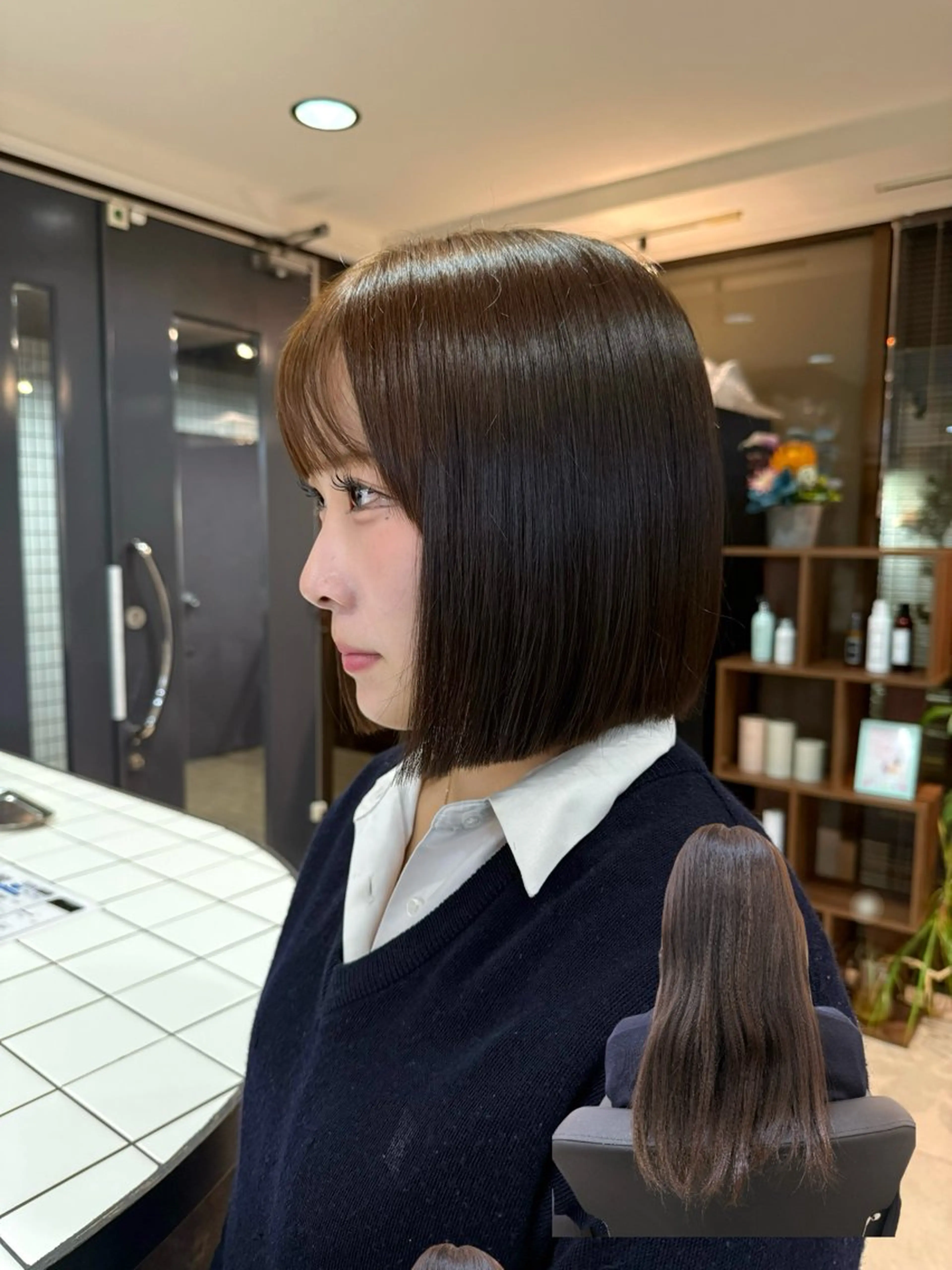 ミディアム ボブ カット 宮嶋 蓮のヘアスタイル