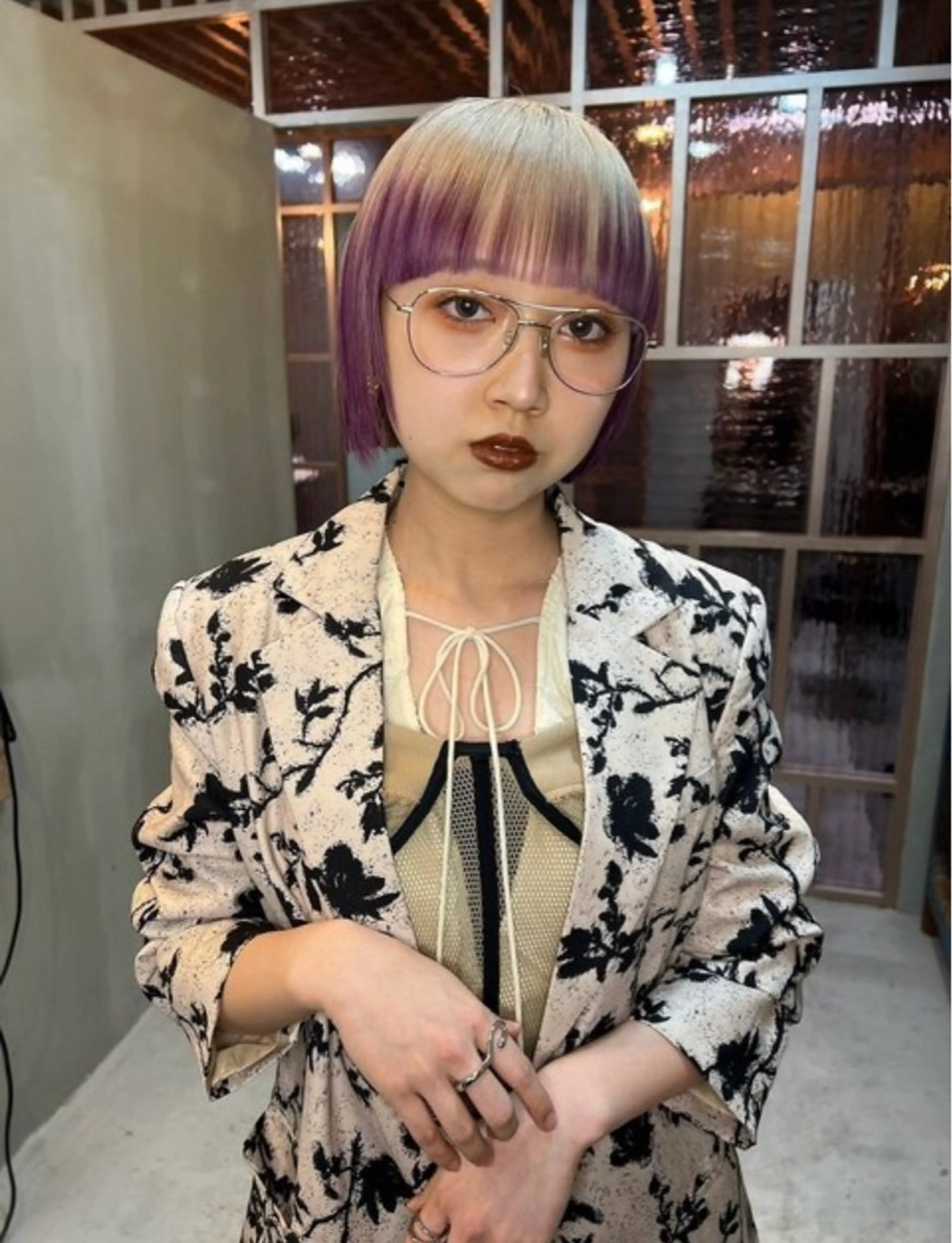 ショート ボブ ブリーチ/ハイトーン 心斎橋/honokaのヘアスタイル