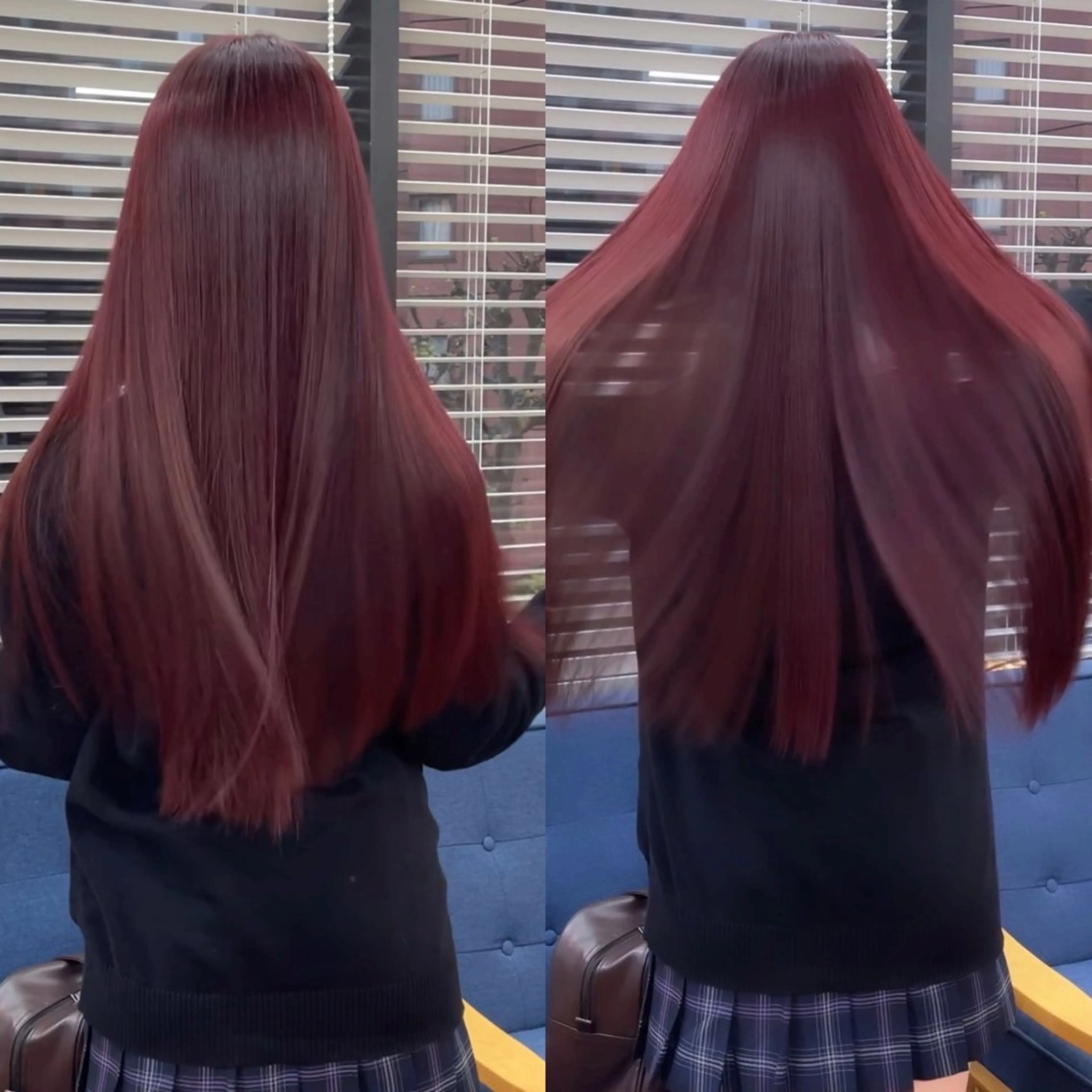 ロング カラー ブリーチ ブリーチなしカラー ヘアカラー トリートメント 🍒暖色🍒ブリーチ なしカラー/たくみ。のヘアスタイル