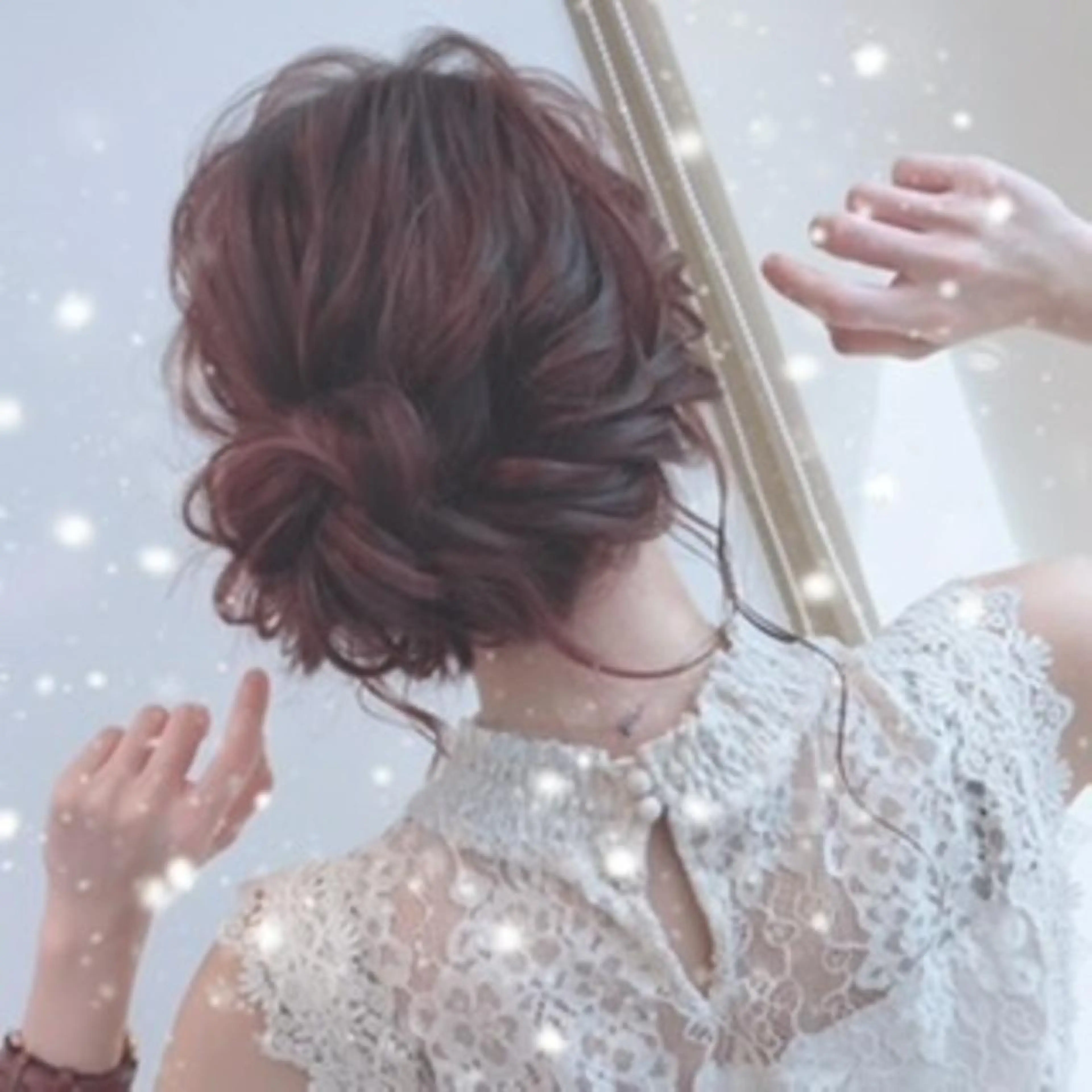 ヘアアレンジ ヘアセット 最高級シールエクステ 💜Fave/あかねのヘアスタイル