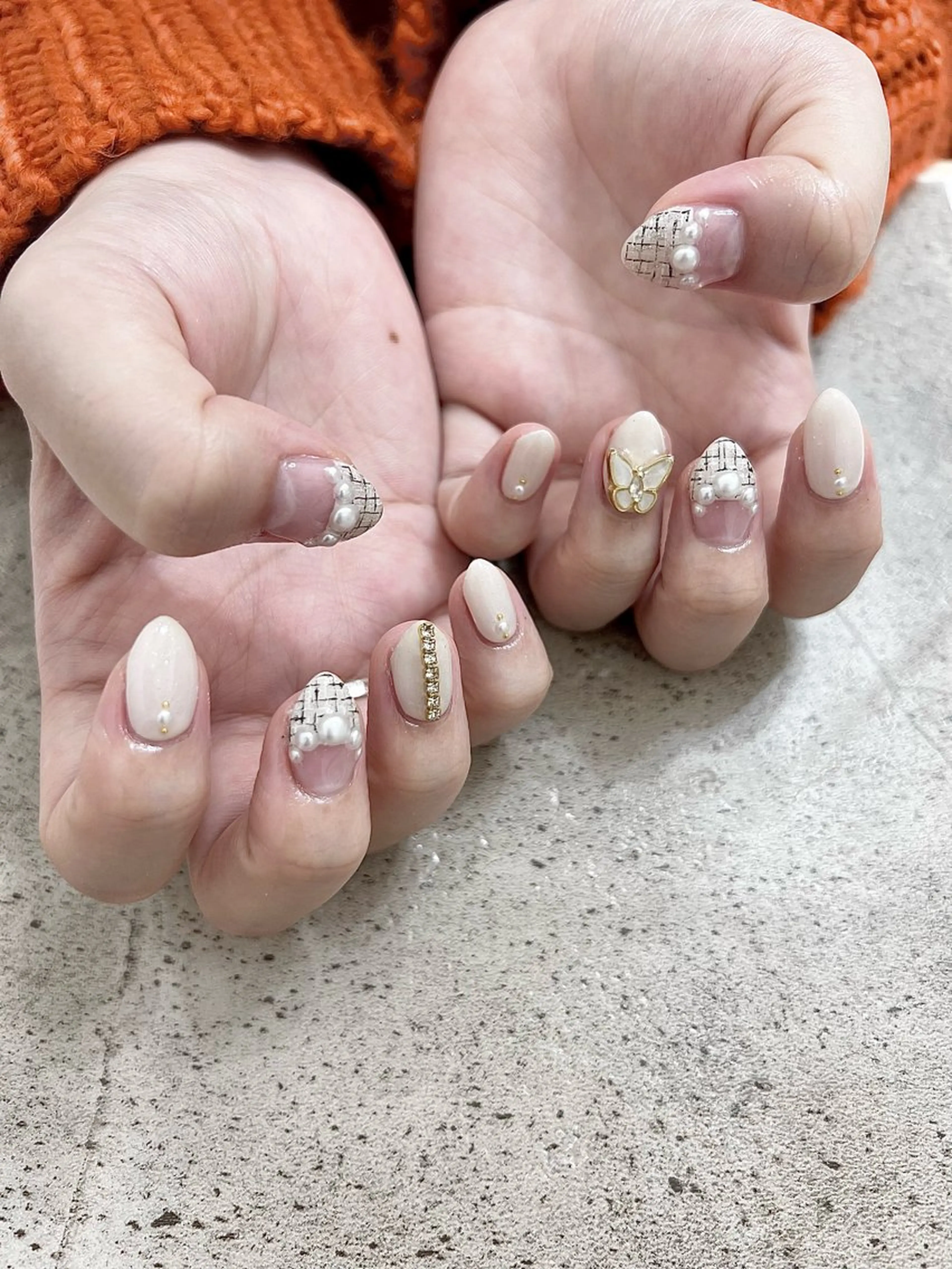 ネイル アートネイル 持ち込み Maison Calin manaのネイルデザイン