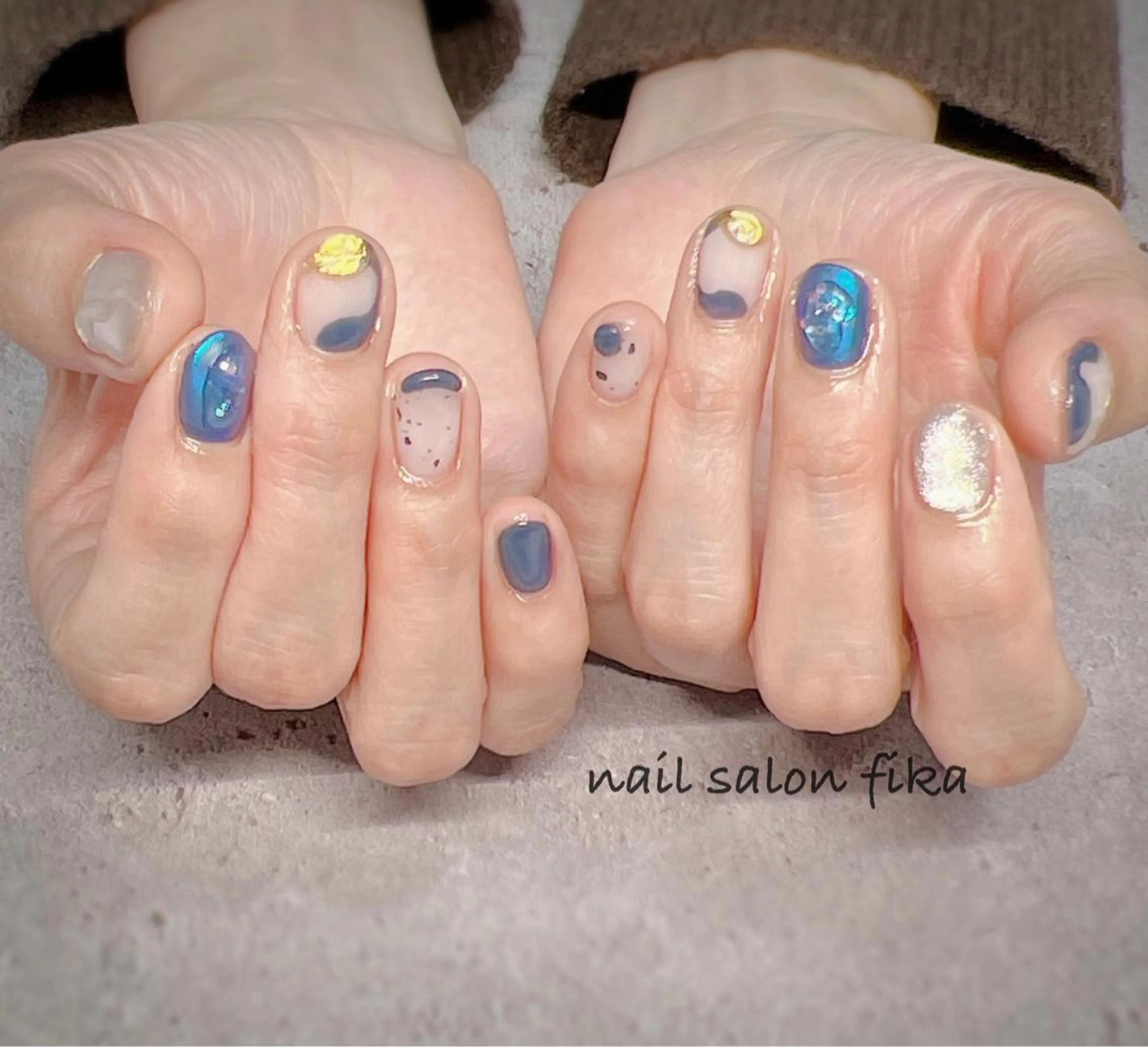 ネイル ニュアンスネイル nail salon fikaのネイルデザイン