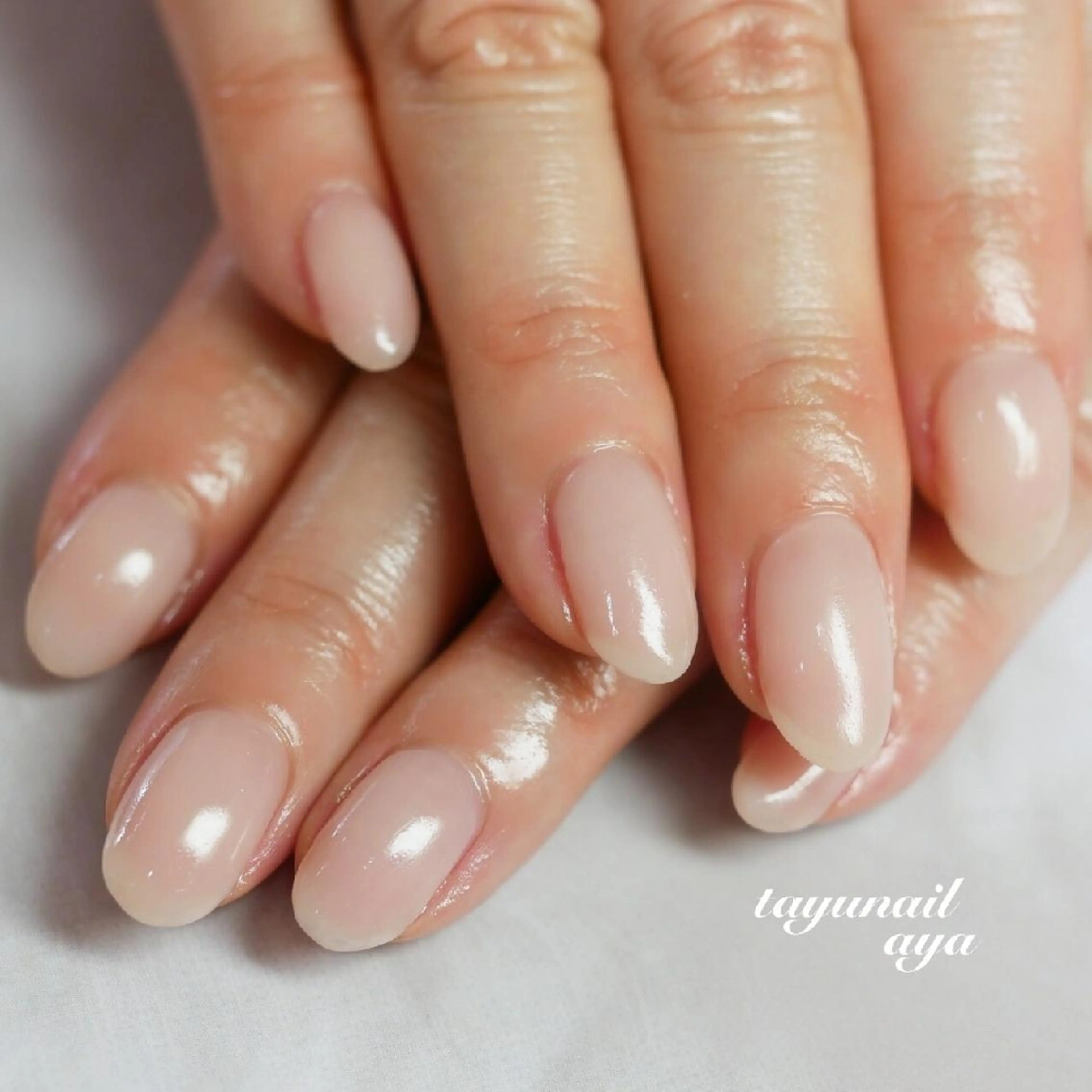 ネイル ブルー ジェルネイル ワンカラーネイル パラジェル シンプルネイル ネイルサロン 【たゆnail】のネイルデザイン
