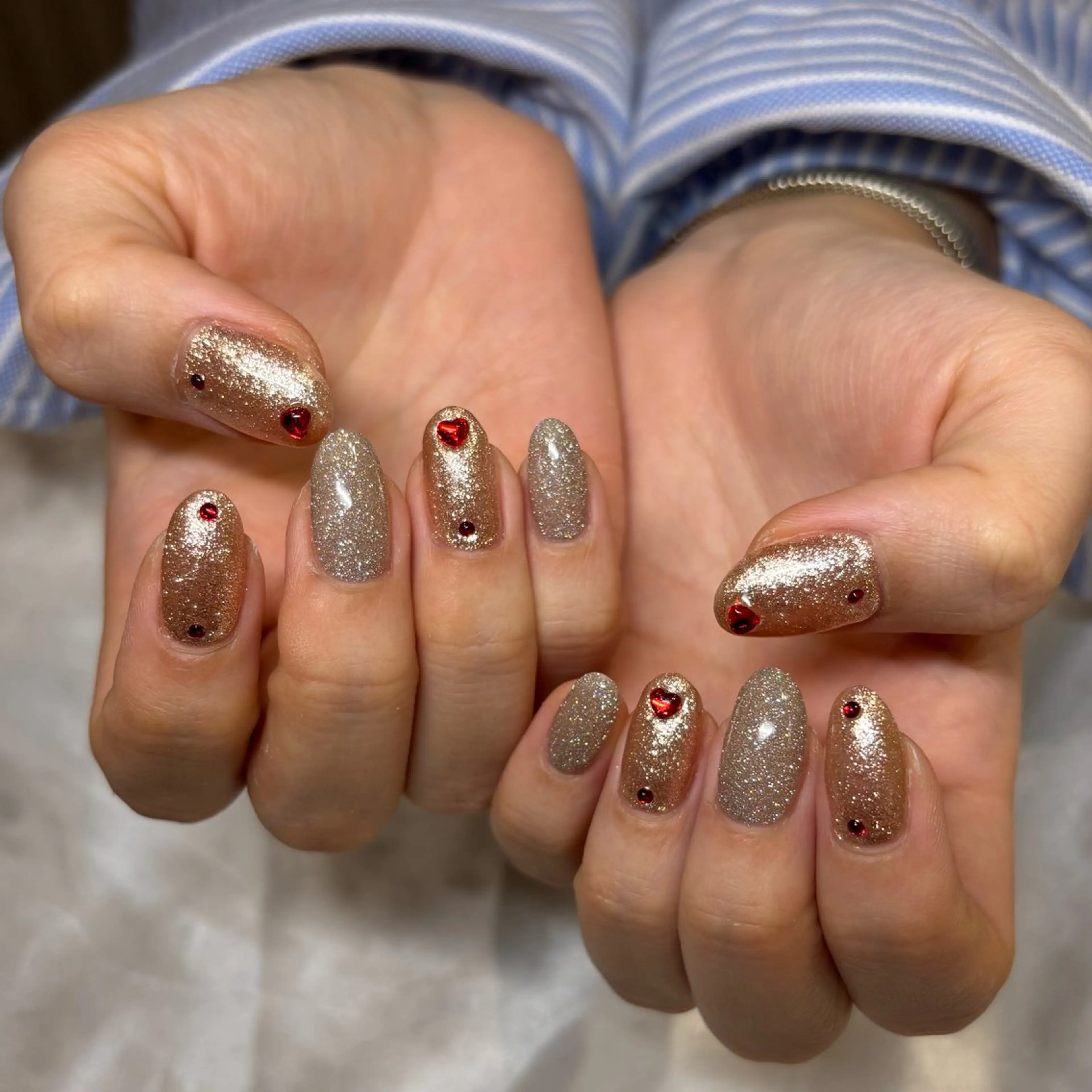 ネイル アートネイル ジェルネイル パラジェル シンプルネイル Misaki Aries心斎橋店のネイルデザイン