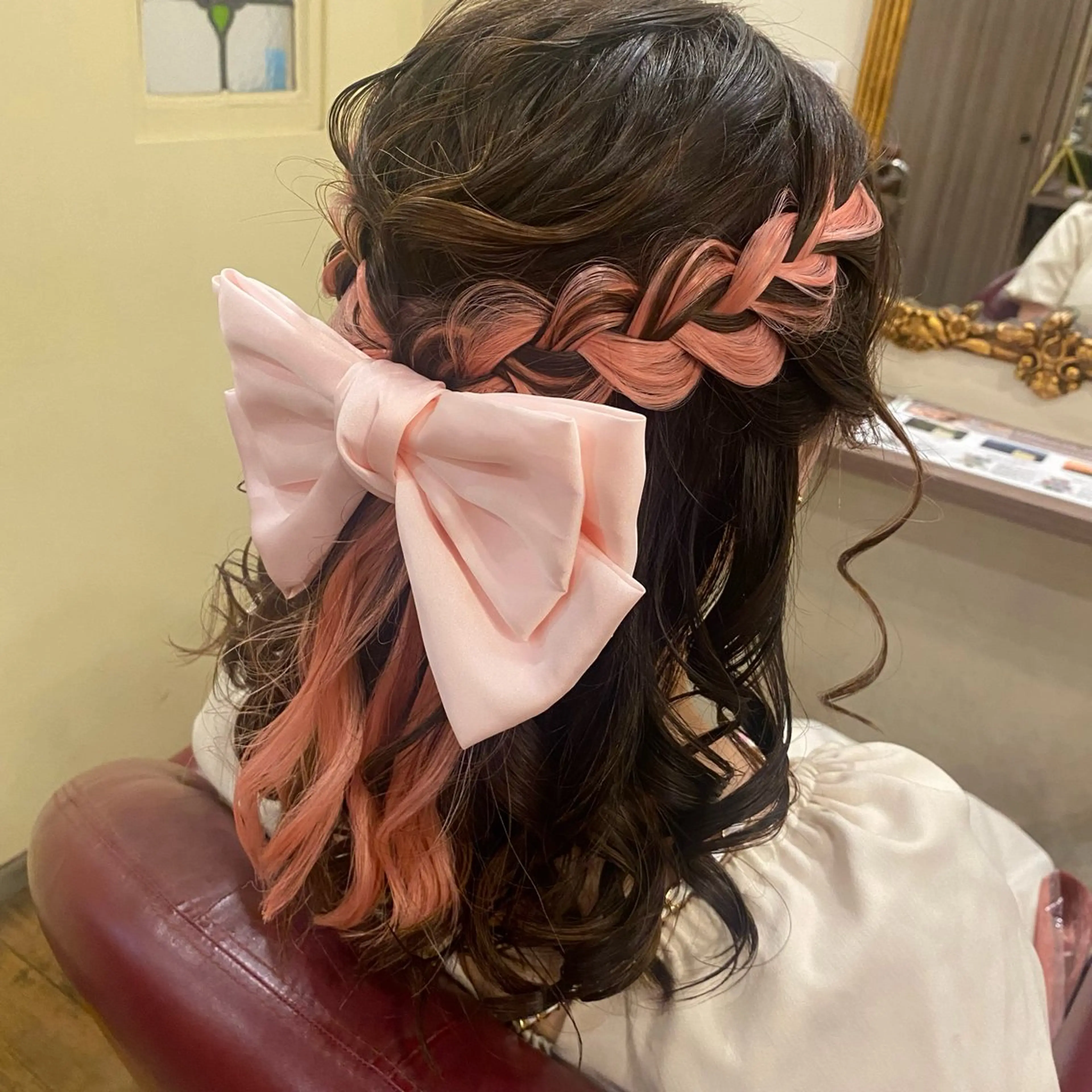 セミロング ヘアアレンジ 門原 理子のヘアスタイル