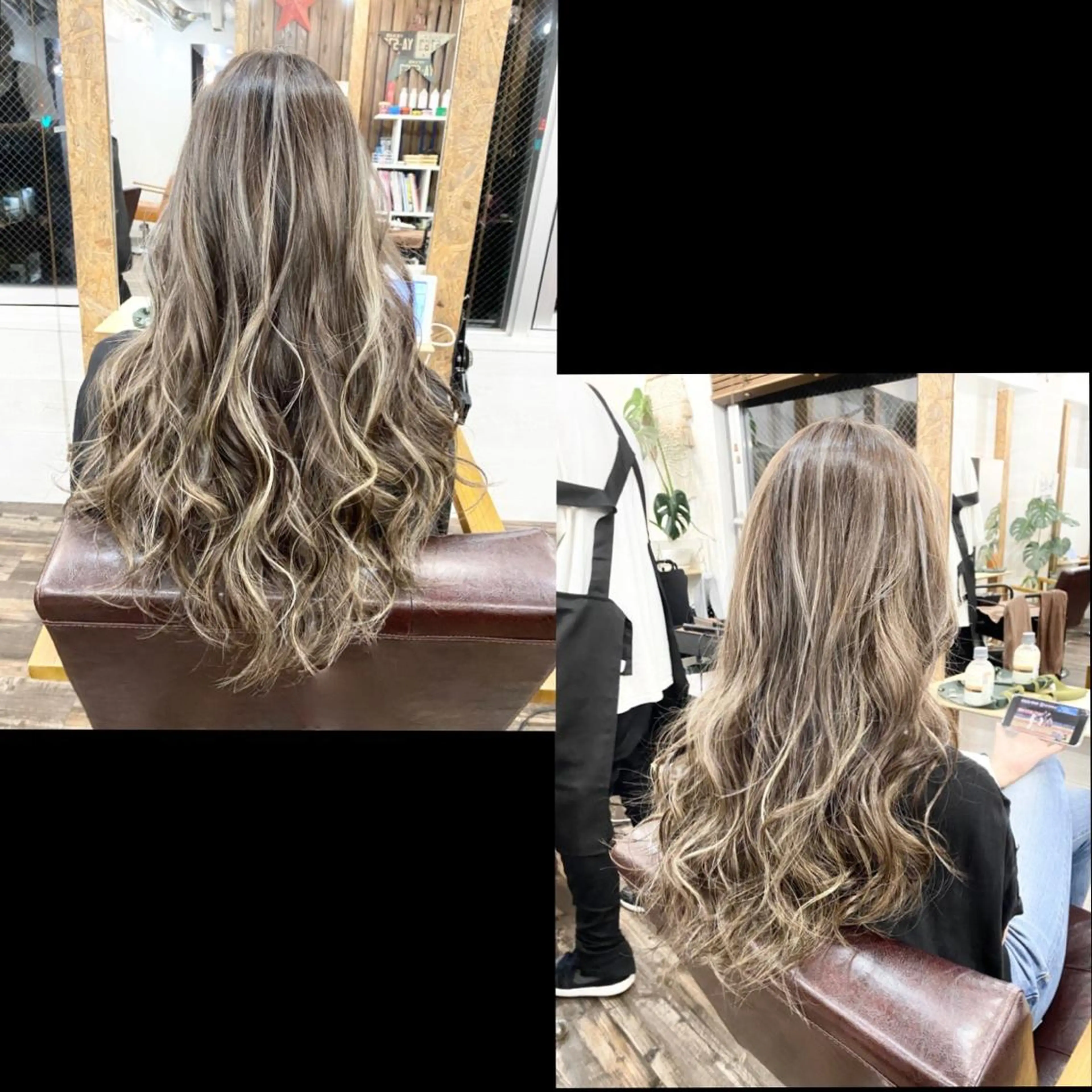 ロング カラー ヘアカラー ✯カラー&編み込み エクステ✯池田智博✯のヘアスタイル