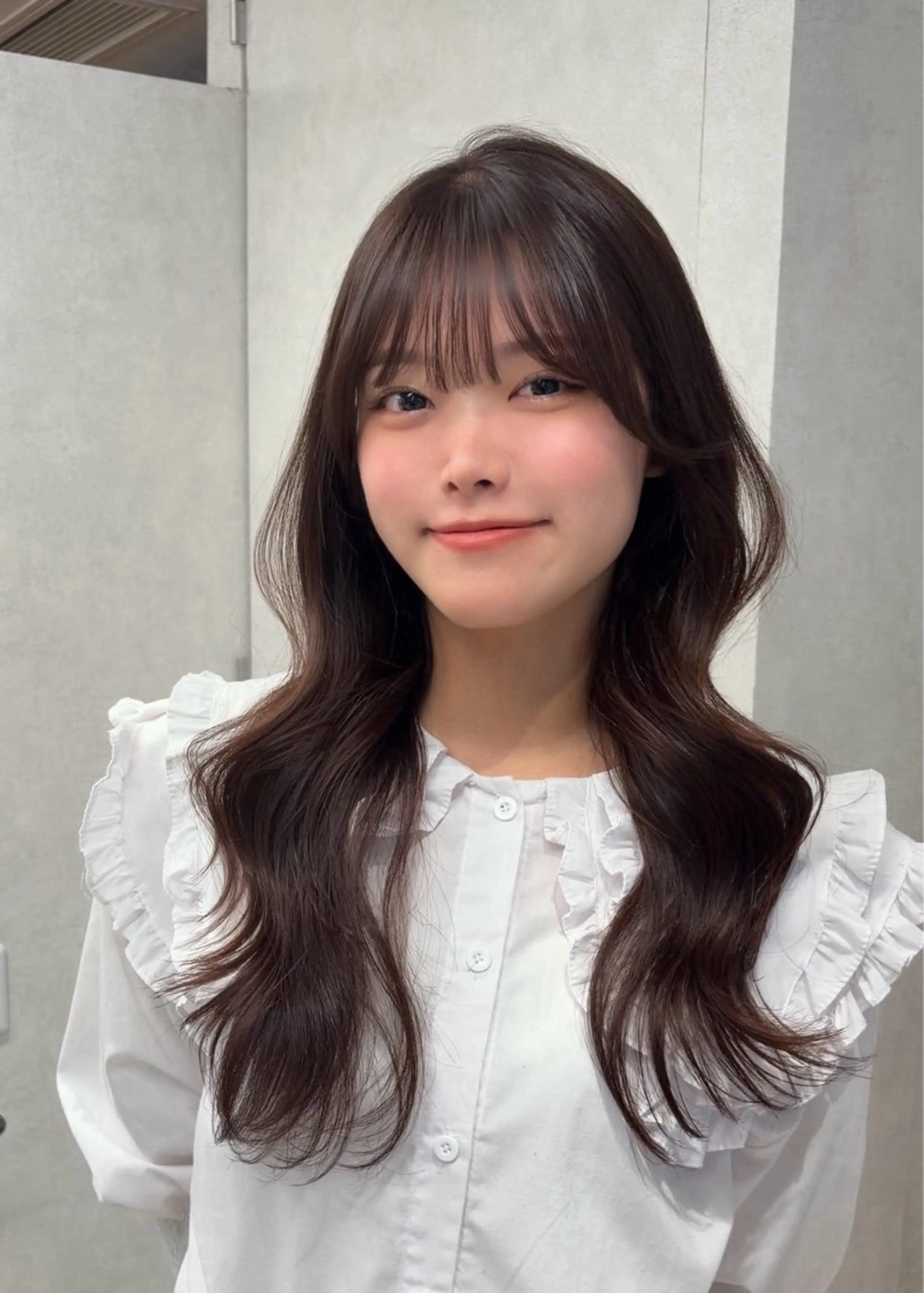 ミディアム カット ヘアカラー トリートメント 🩵似合わせカット/ カラー/あさか 🩵のヘアスタイル