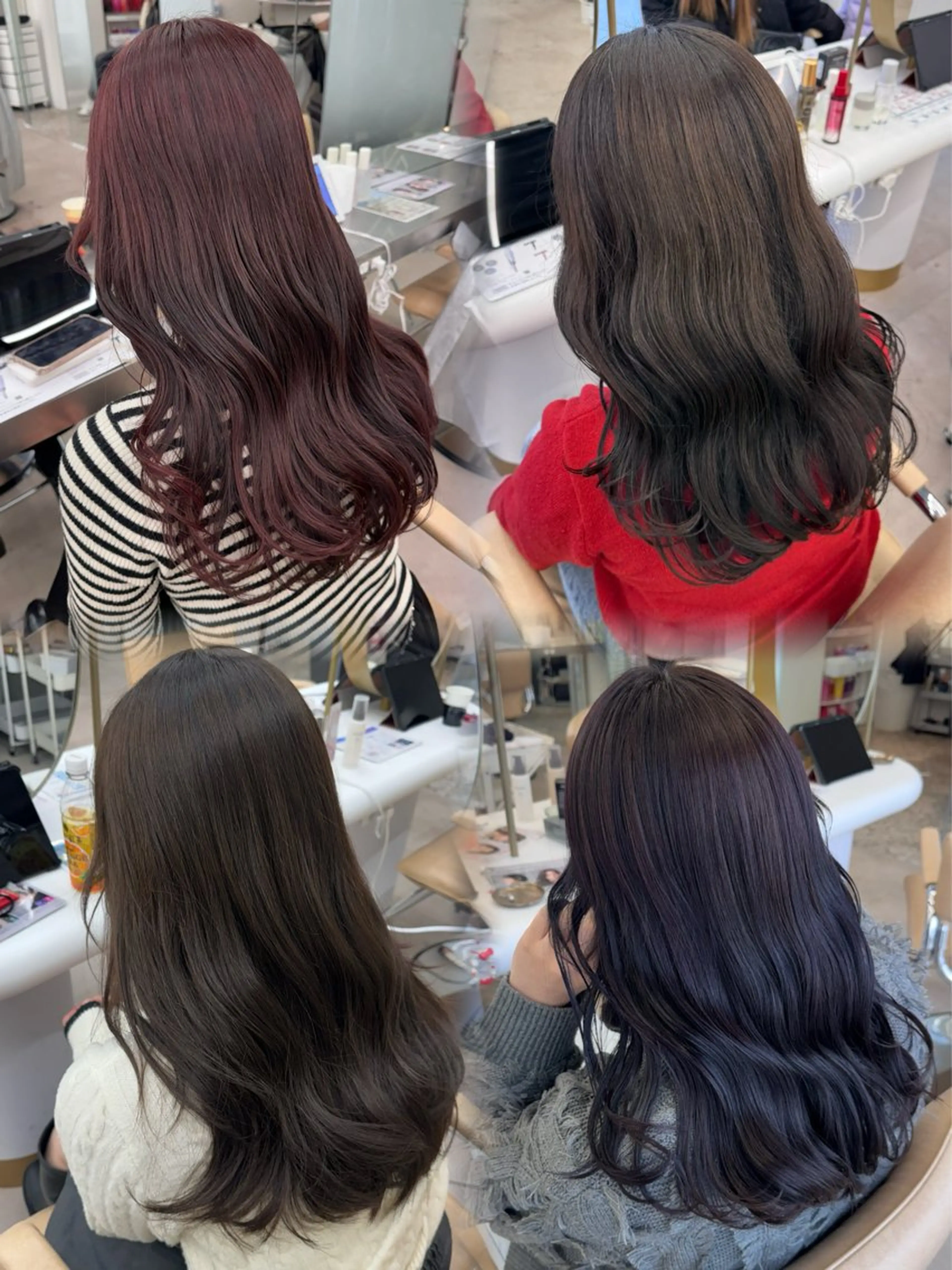 カラー ヘアカラー 透明感カラー🫧⌇ AO🫐🩵のヘアスタイル