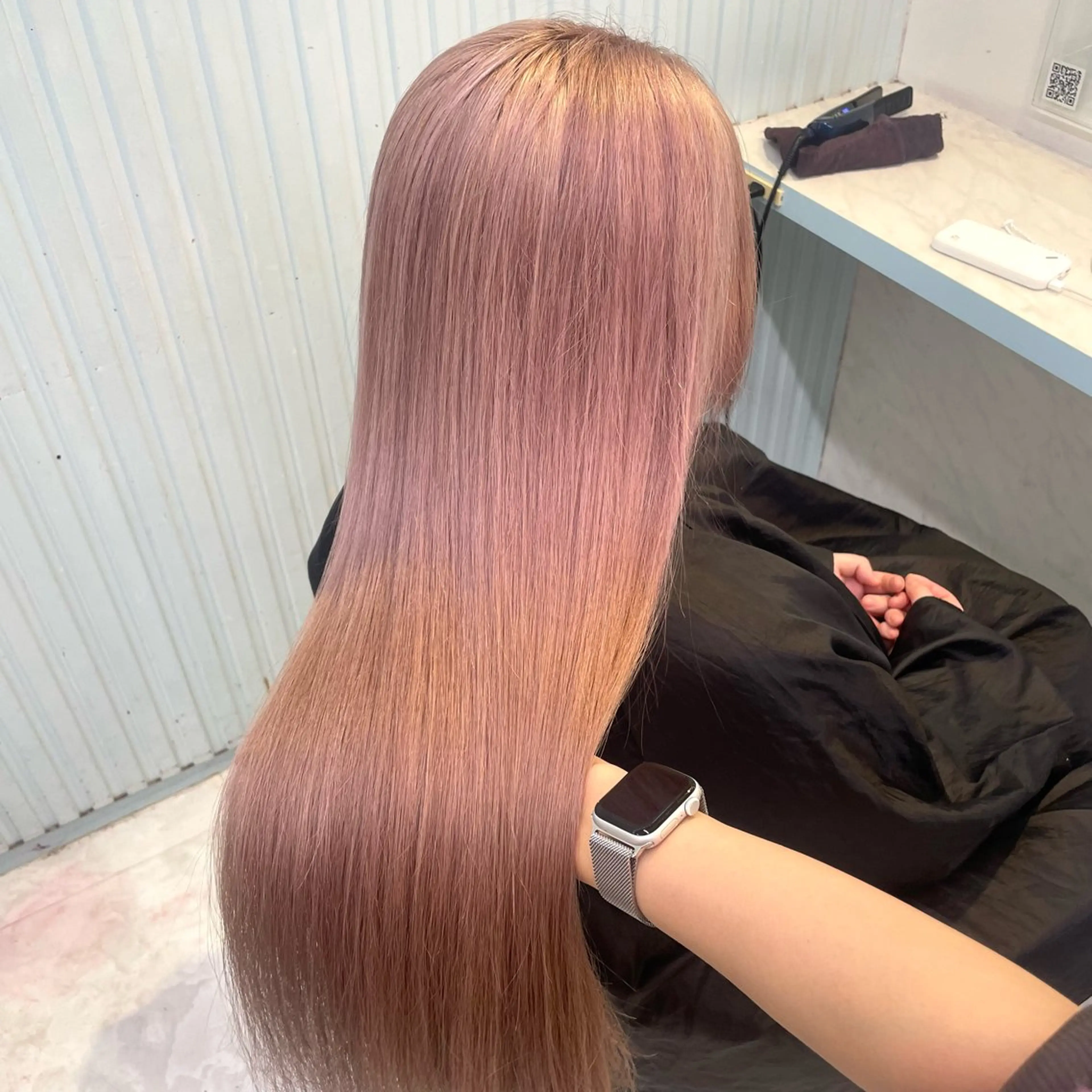 \✨🫧不動の人気No.1🫧✨/ケアブリーチ使用Wカラー＋髪質改善トリートメント🧴‎💗憧れの艶髪ハイトーンに♡の写真