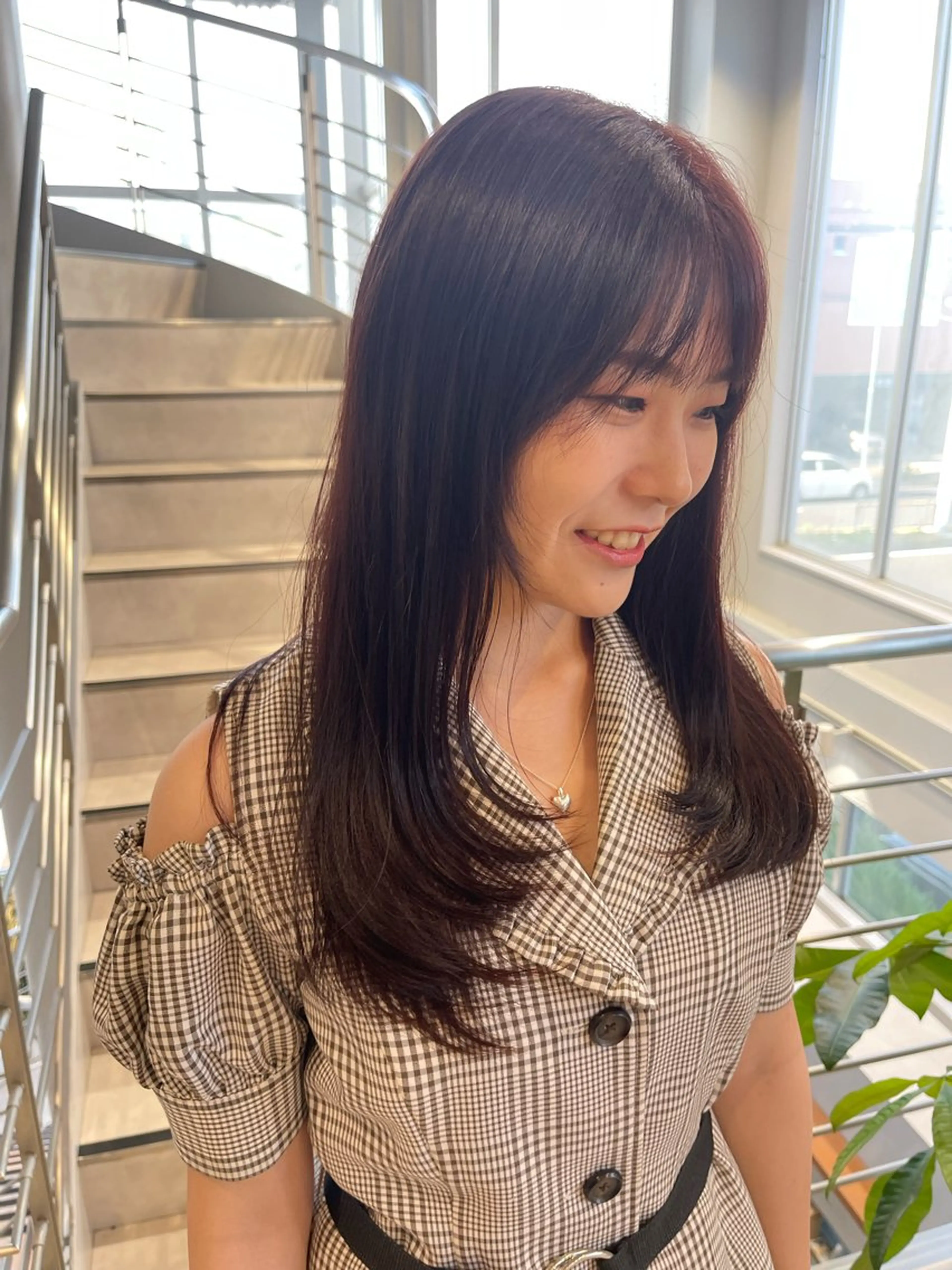 ロング カラー レイヤーカット カット ヘアカラー トリートメント 石原圭悟 /ショート/艶カラーのヘアスタイル