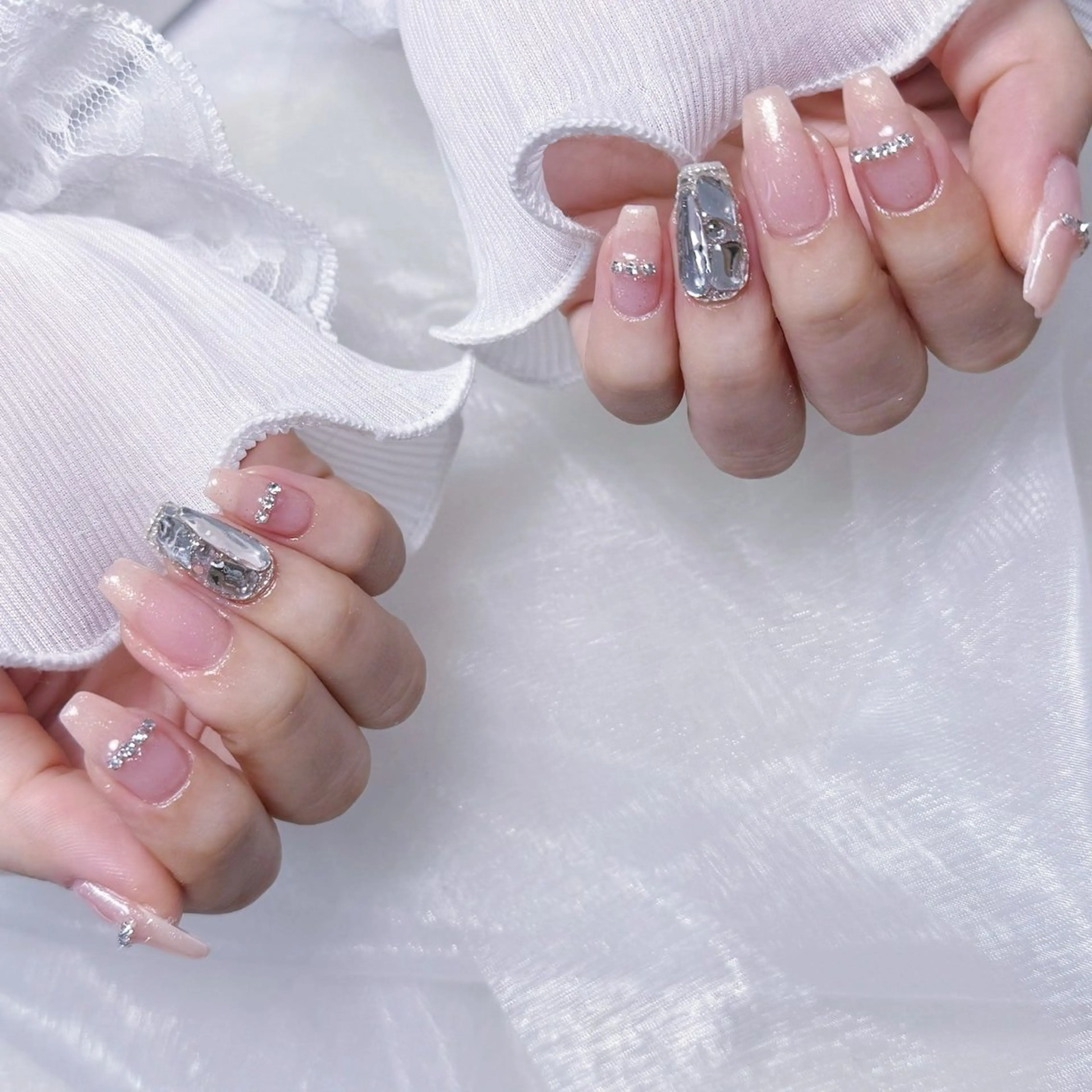 自爪🎀90分デザインやり放題コース(300円パーツまで時間内つけ放題)オフ無しの写真