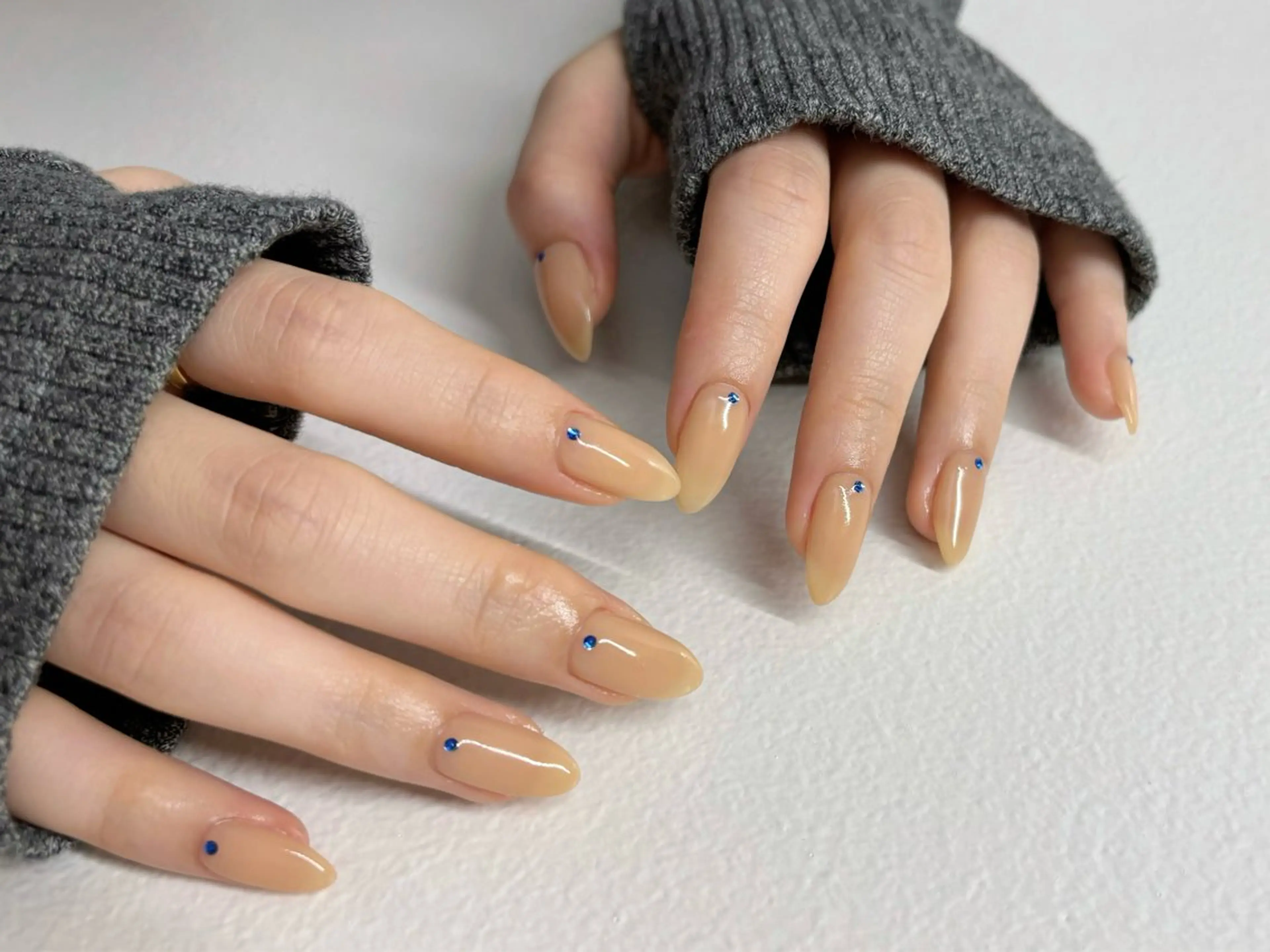 ネイル ハンドネイル rina ニュアンス♡ワンホンのネイルデザイン