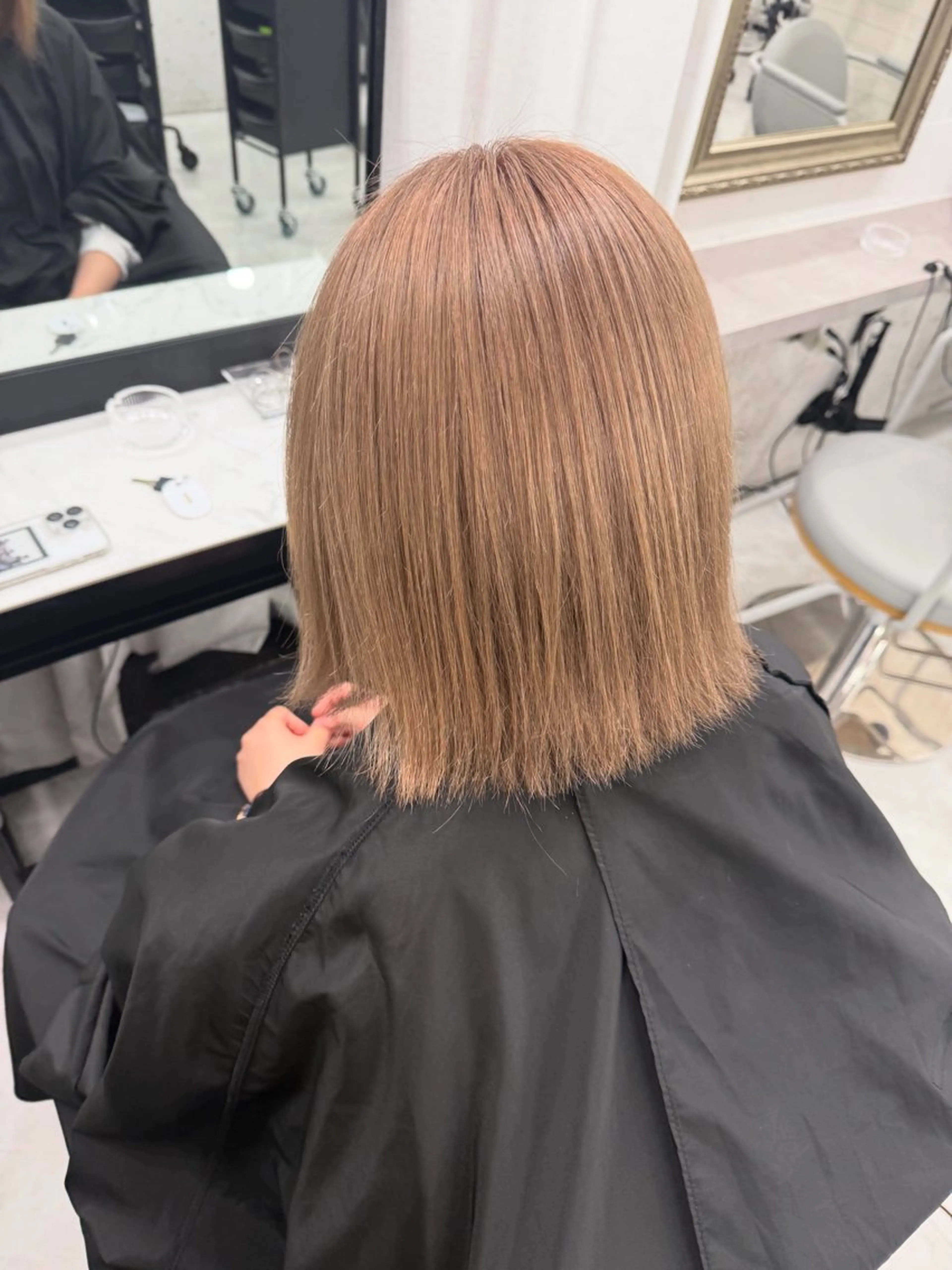 ミディアム カラー 🩵たくみハイトーン カラー.エクステ🩵のヘアスタイル