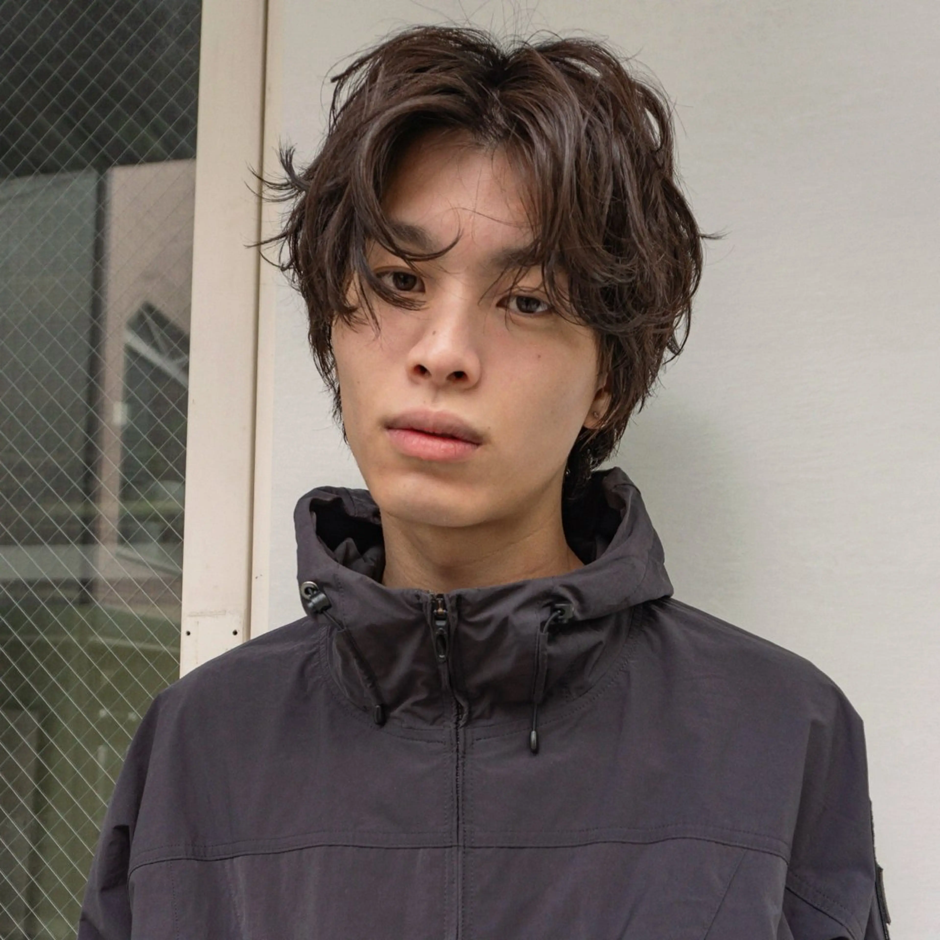 ショート パーマ メンズ メンズウルフカット ウルフカット ニュアンスパーマ カット パーマ MAI🦎 無造作パーマ メンズのヘアスタイル