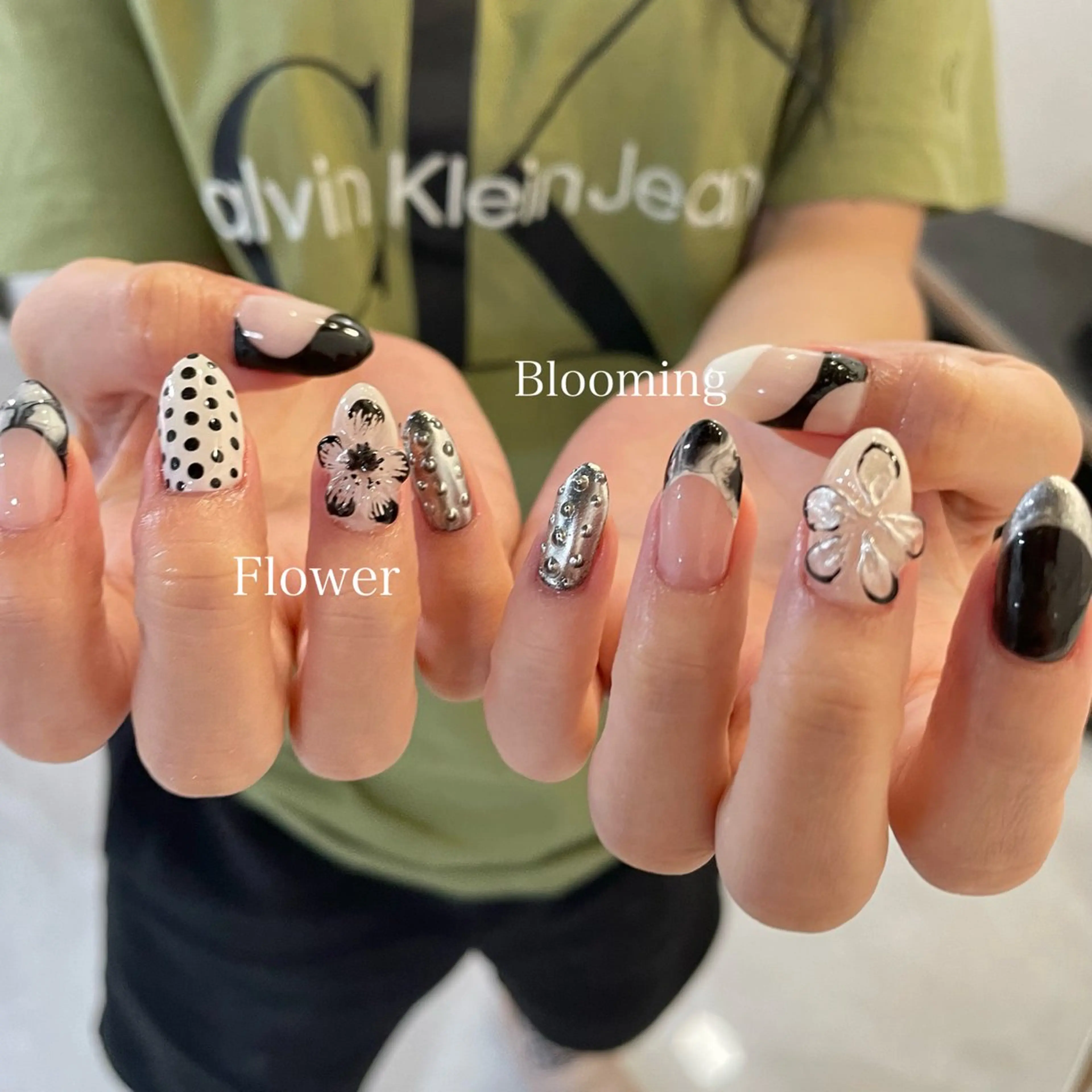 ミディアム ハンドネイル LB.nail天王寺店所属・LBnail.sae /おえかきネイルのネイルデザイン