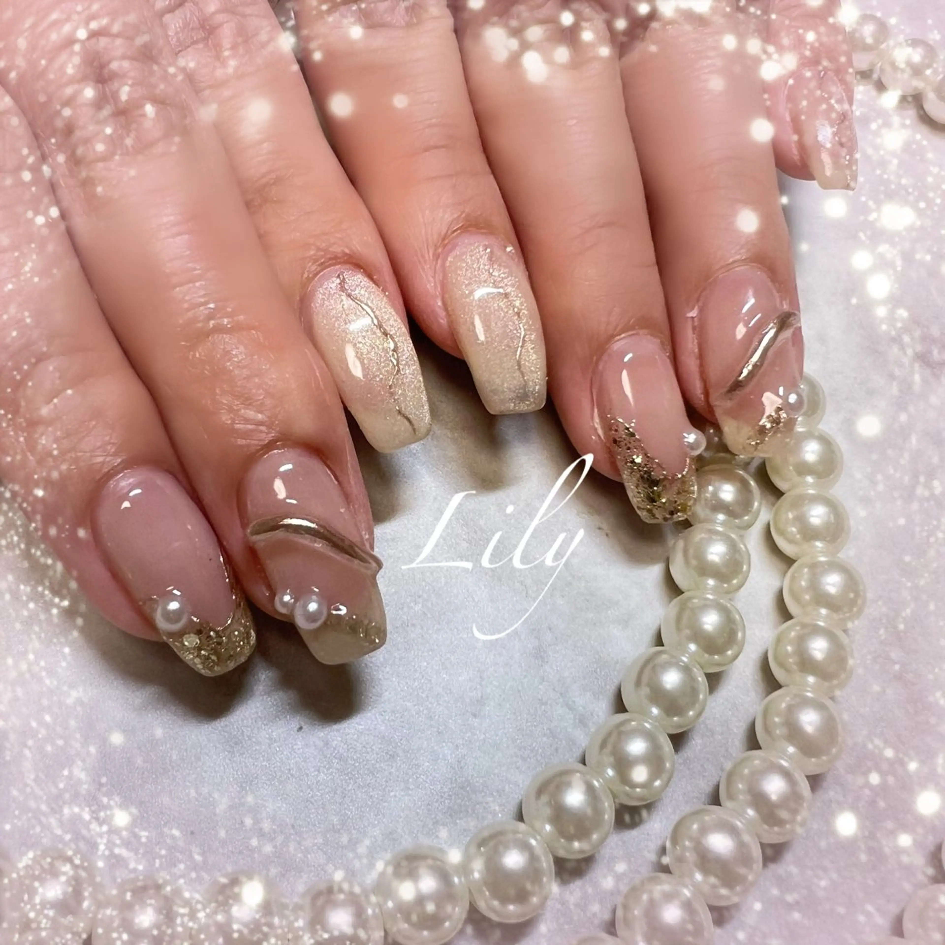 ネイル ハンドネイル Lily*nail 🌻Mii🌻のネイルデザイン
