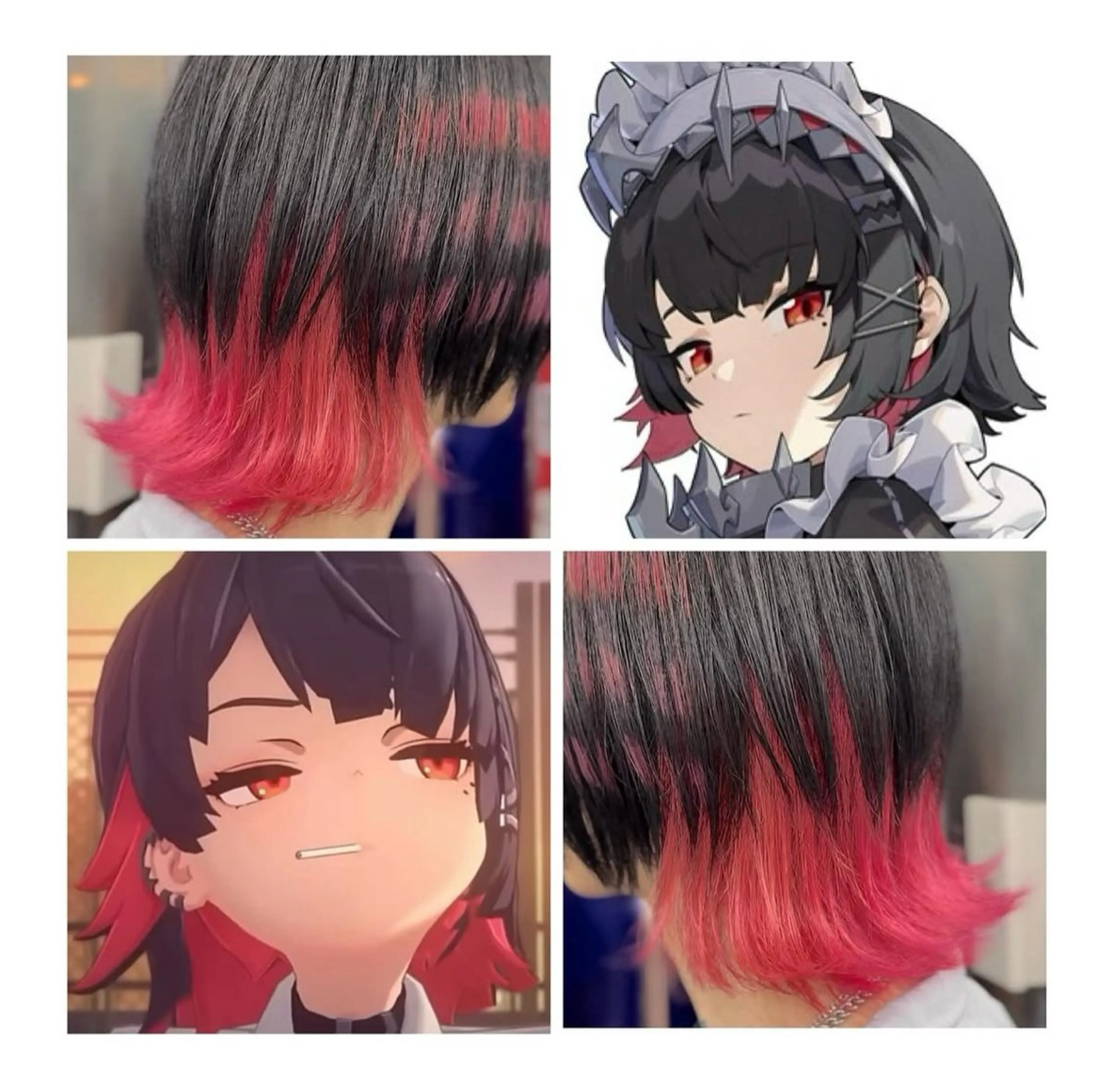 ショート カラー ピンクカラー レッドカラー ヘアカラー TSUNO🦖 派手髪/オタク美容師のヘアスタイル