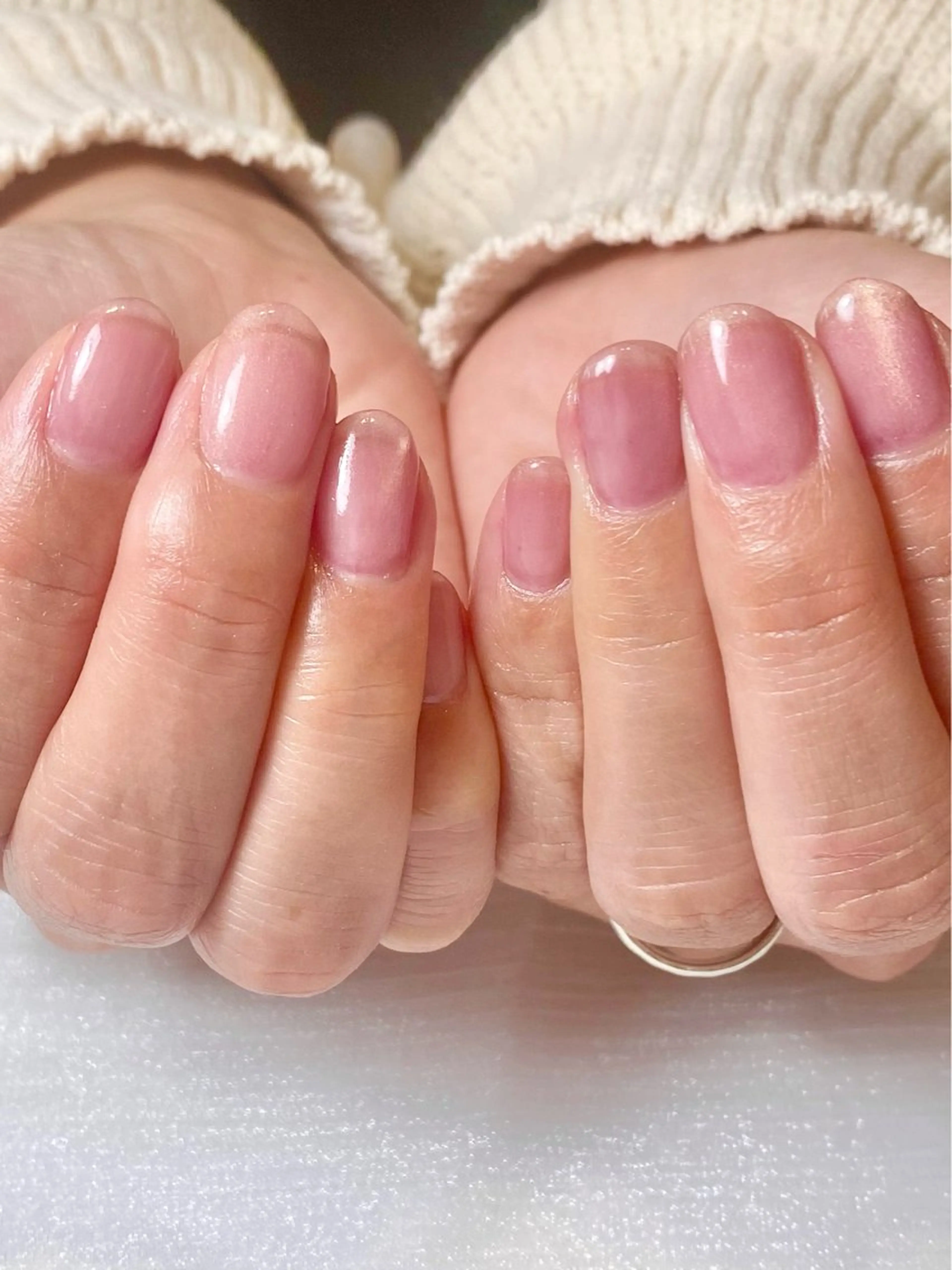 ネイル オフィスネイル ピンク ハンドネイル Cia_Nail Eriのネイルデザイン