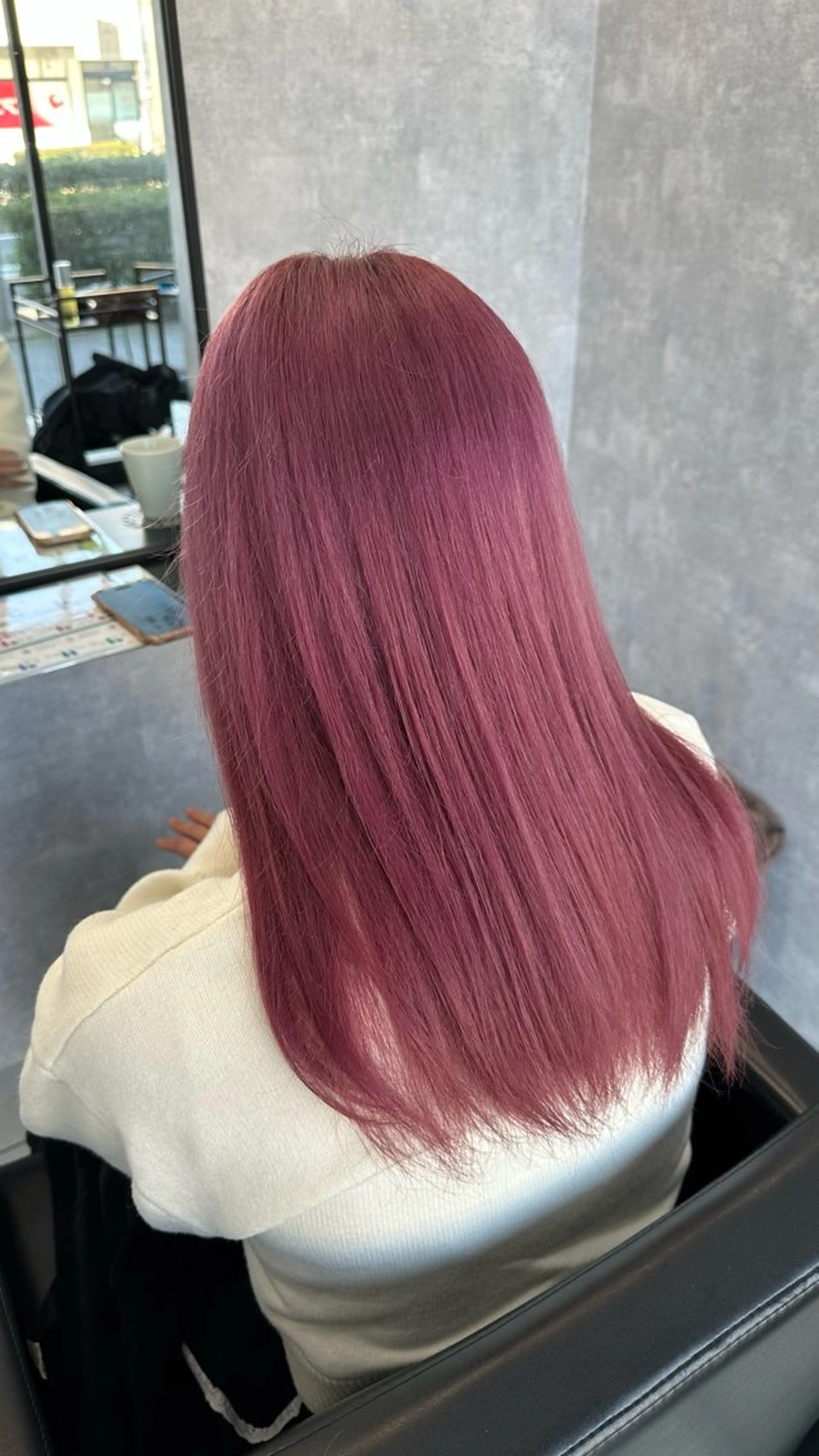 ロング カラー ピンクカラー ピンクパープル パープルカラー ヘアカラー トリートメント 透明感カラー/高畑 /名古屋/山口航輝のヘアスタイル