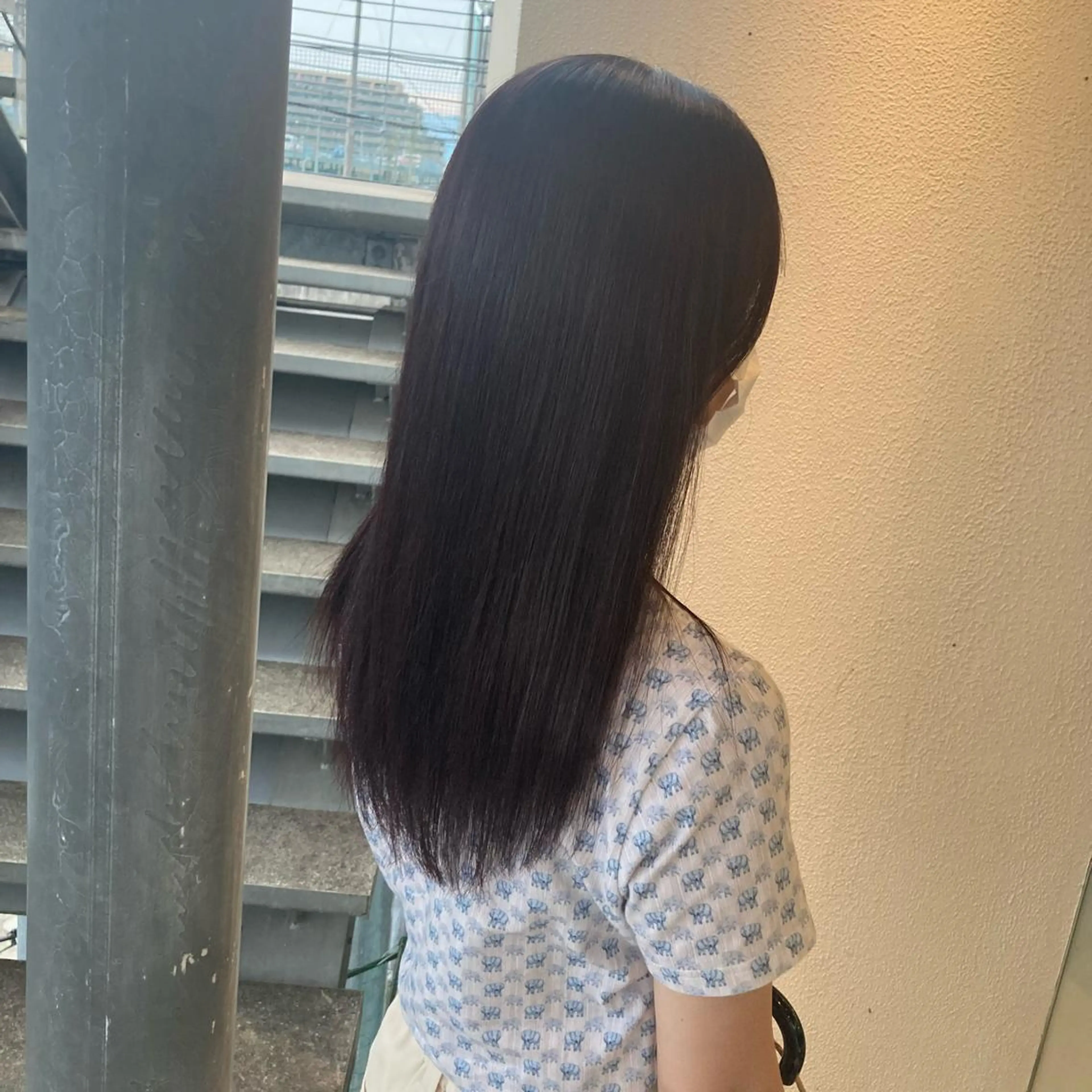 ロング カラー ピンクカラー ヘアカラー 渡辺 優のヘアスタイル