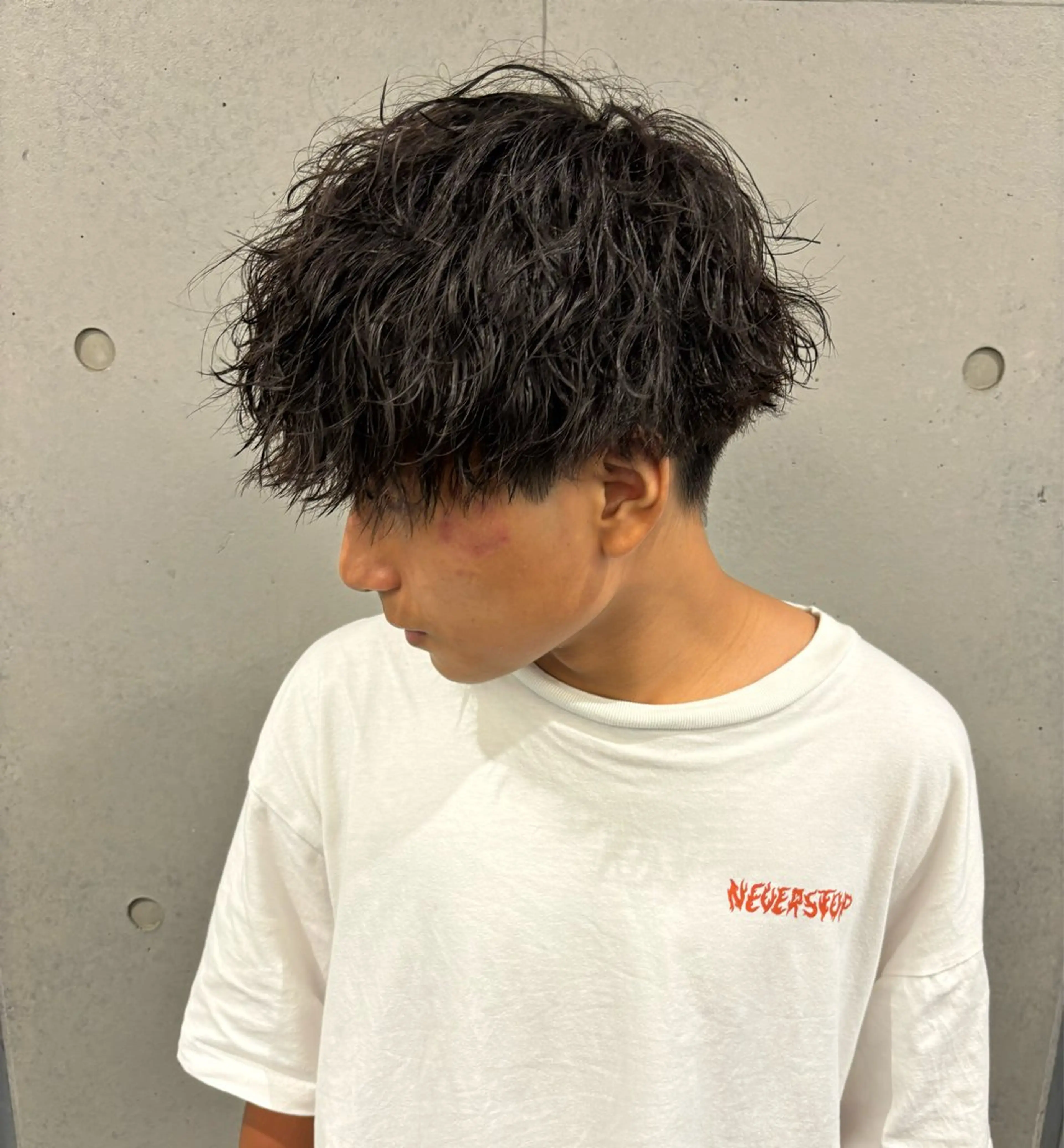 ショート パーマ メンズ カット パーマ メンズサロン/戸塚駅 東口3分/冨田大輝のヘアスタイル