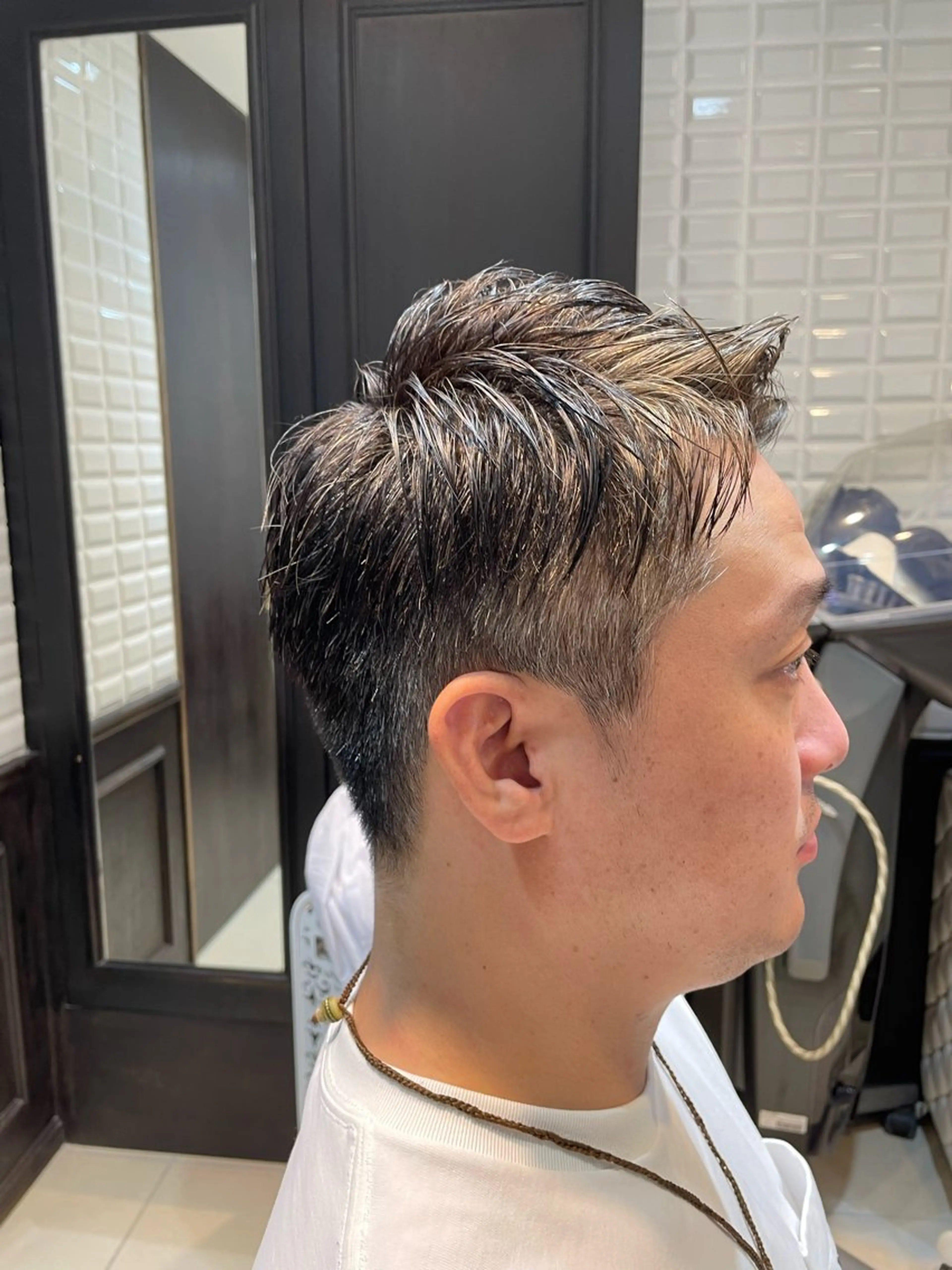 ショート メンズ Lupinus中田 パーマモデル募集中のヘアスタイル