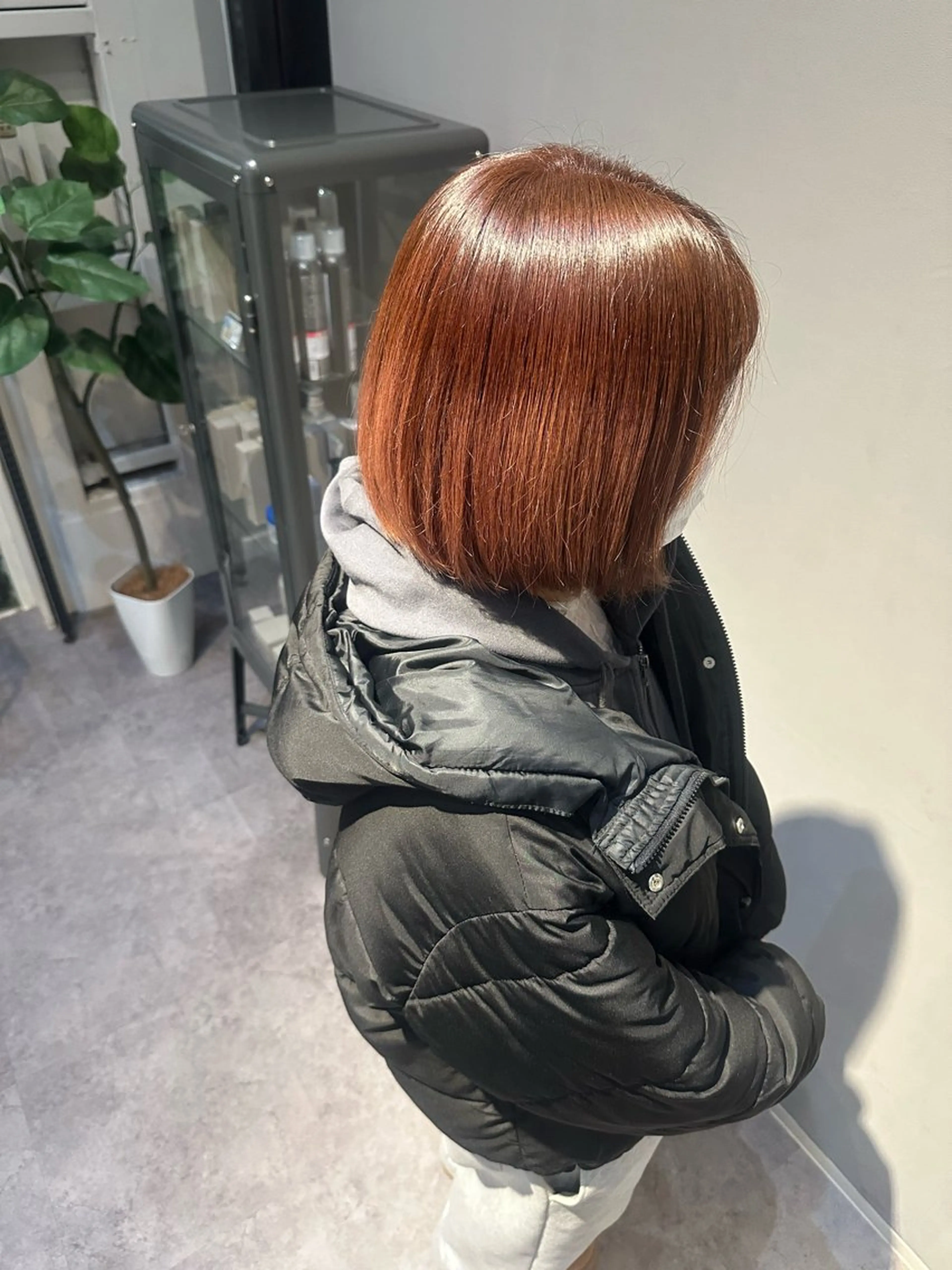 ショート ピンクブラウン Agu まゆかのヘアスタイル