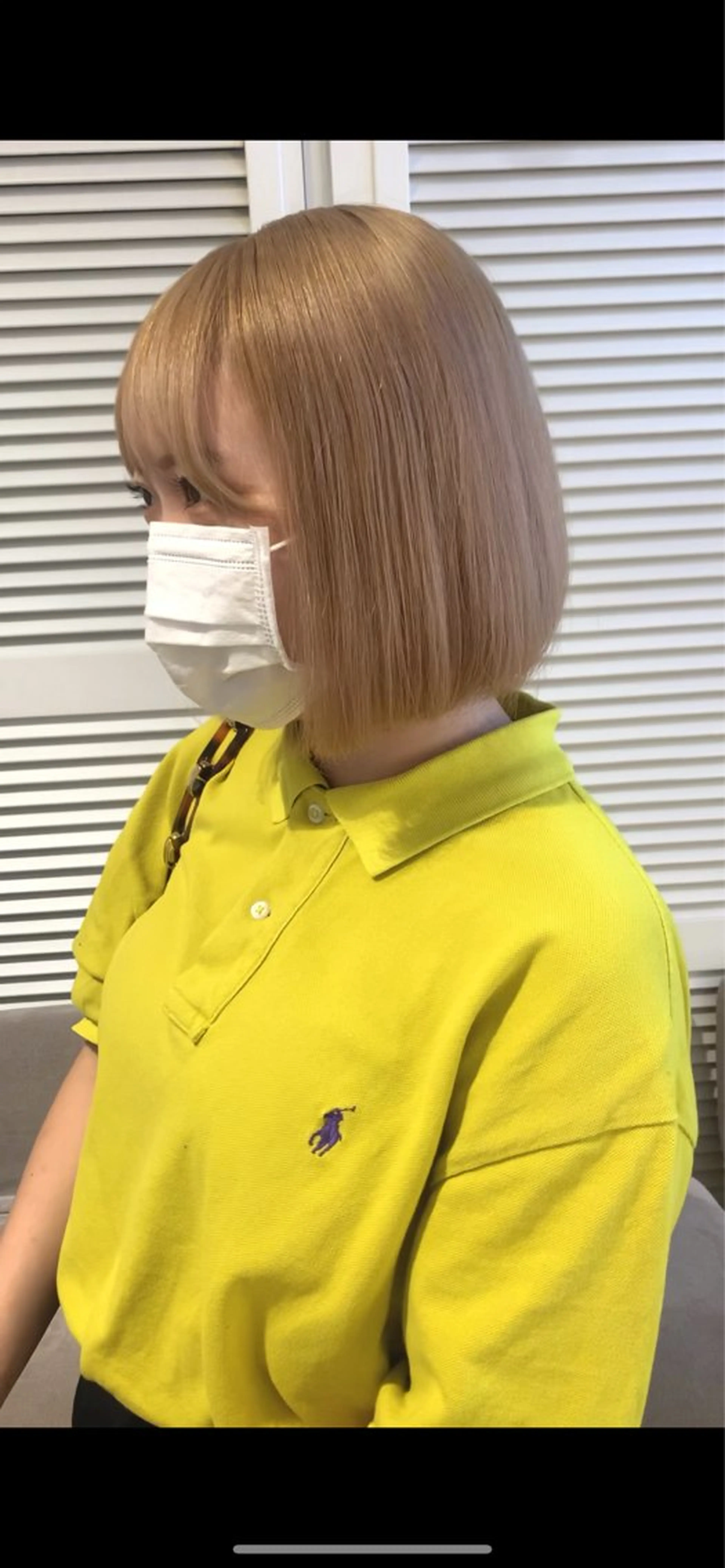 カラー ボブ 中村 彩夏のヘアスタイル