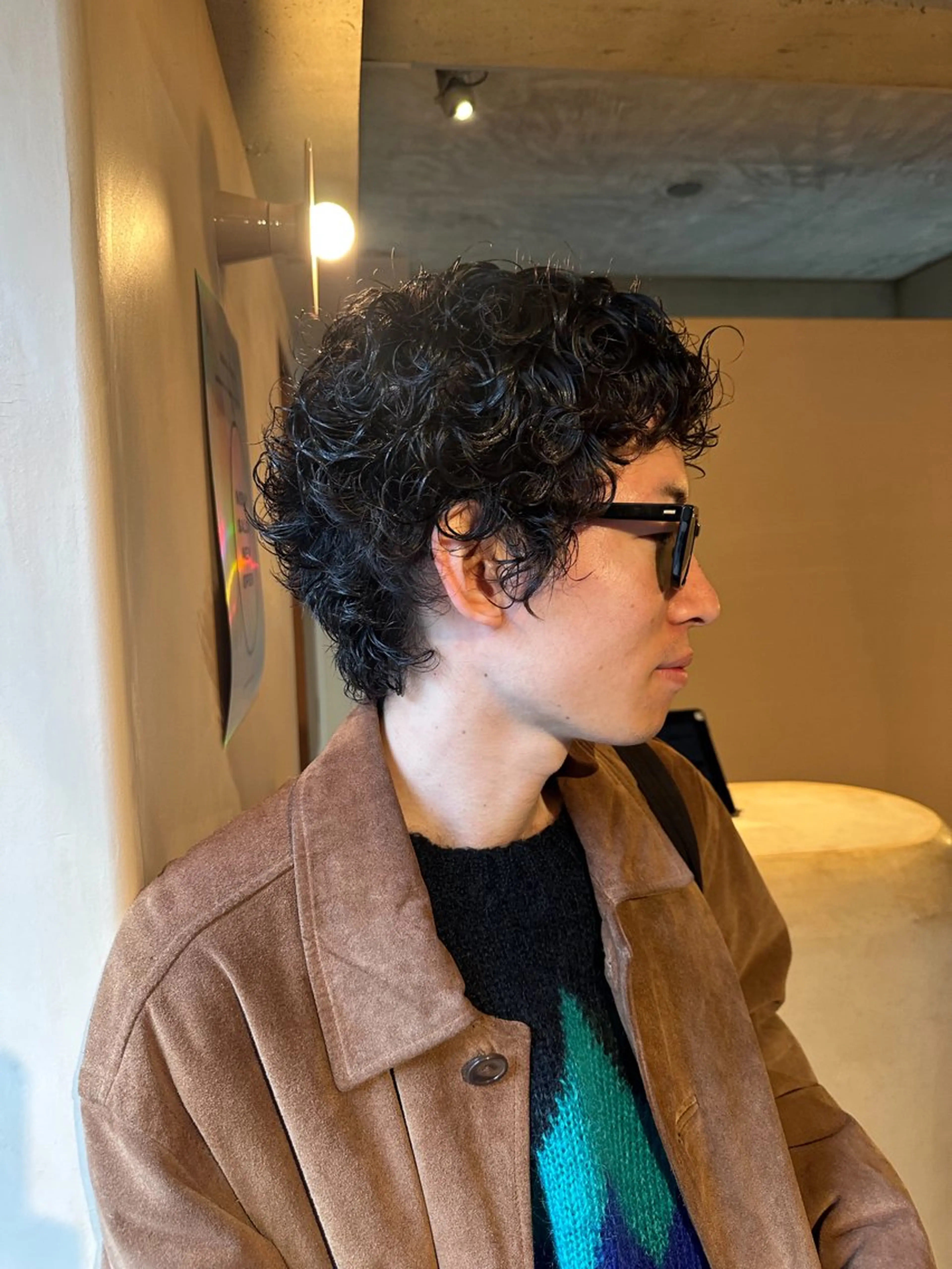 ショート パーマ メンズ カット パーマ トリートメント メンズサロン FLICK所属・平尾薬院メンズカット FLICK/パーマのヘアスタイル