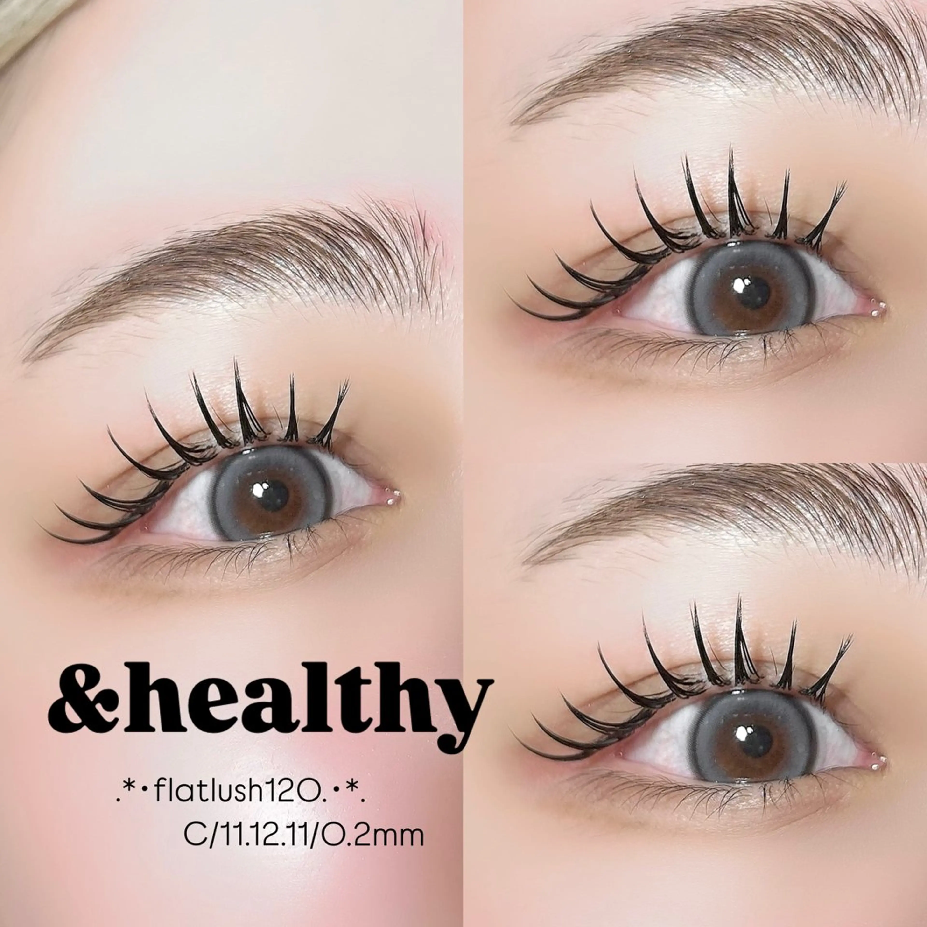 🌻&healthy🌻 フラットラッシュ100本×まつ毛パーマ【オフ+¥330】【LED+¥1,000】の写真