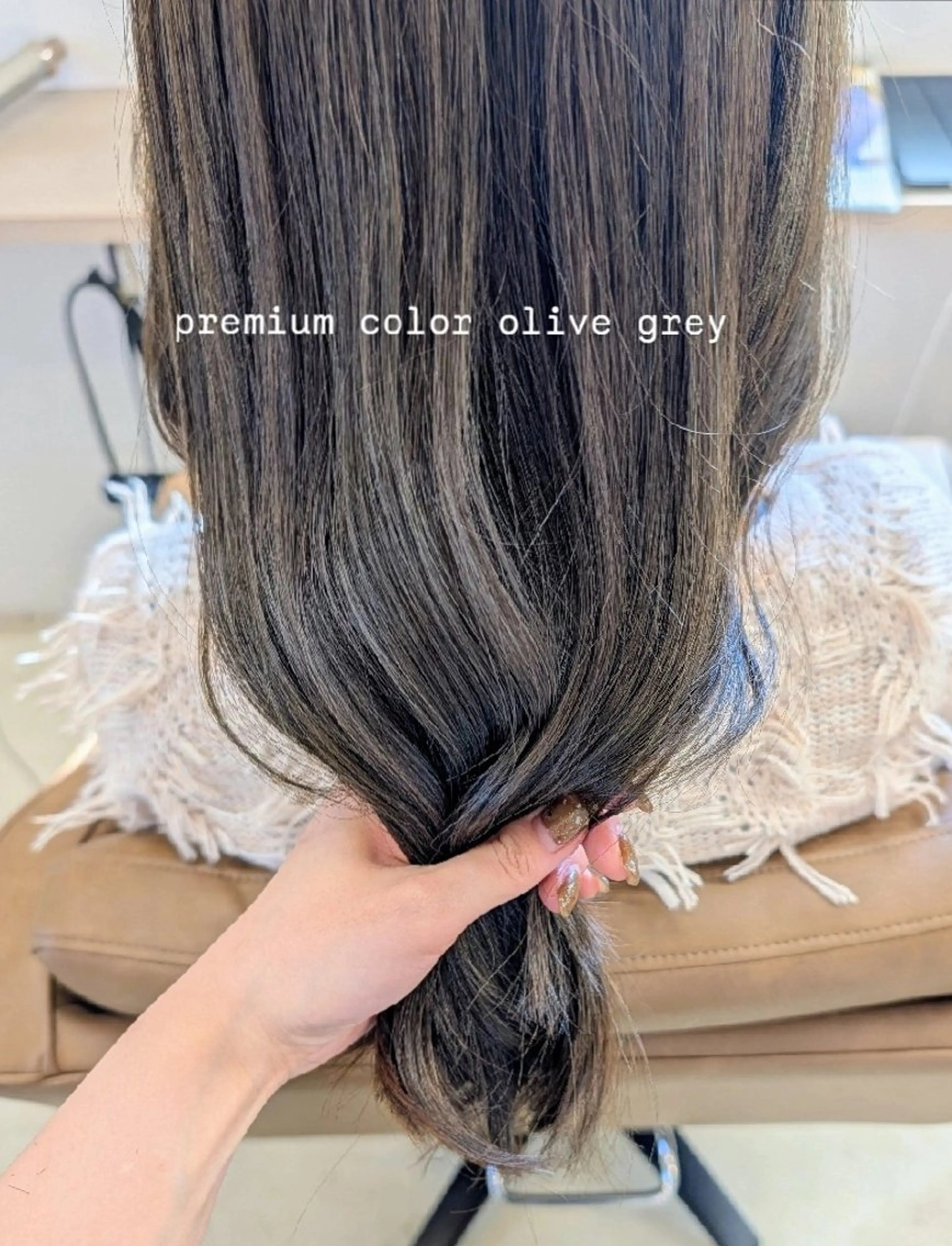 カラー グレージュ オリーブグレージュ オリーブグレー ヘアカラー ルプラボウ　小野寺 菜穂/豊橋/パーマのヘアスタイル