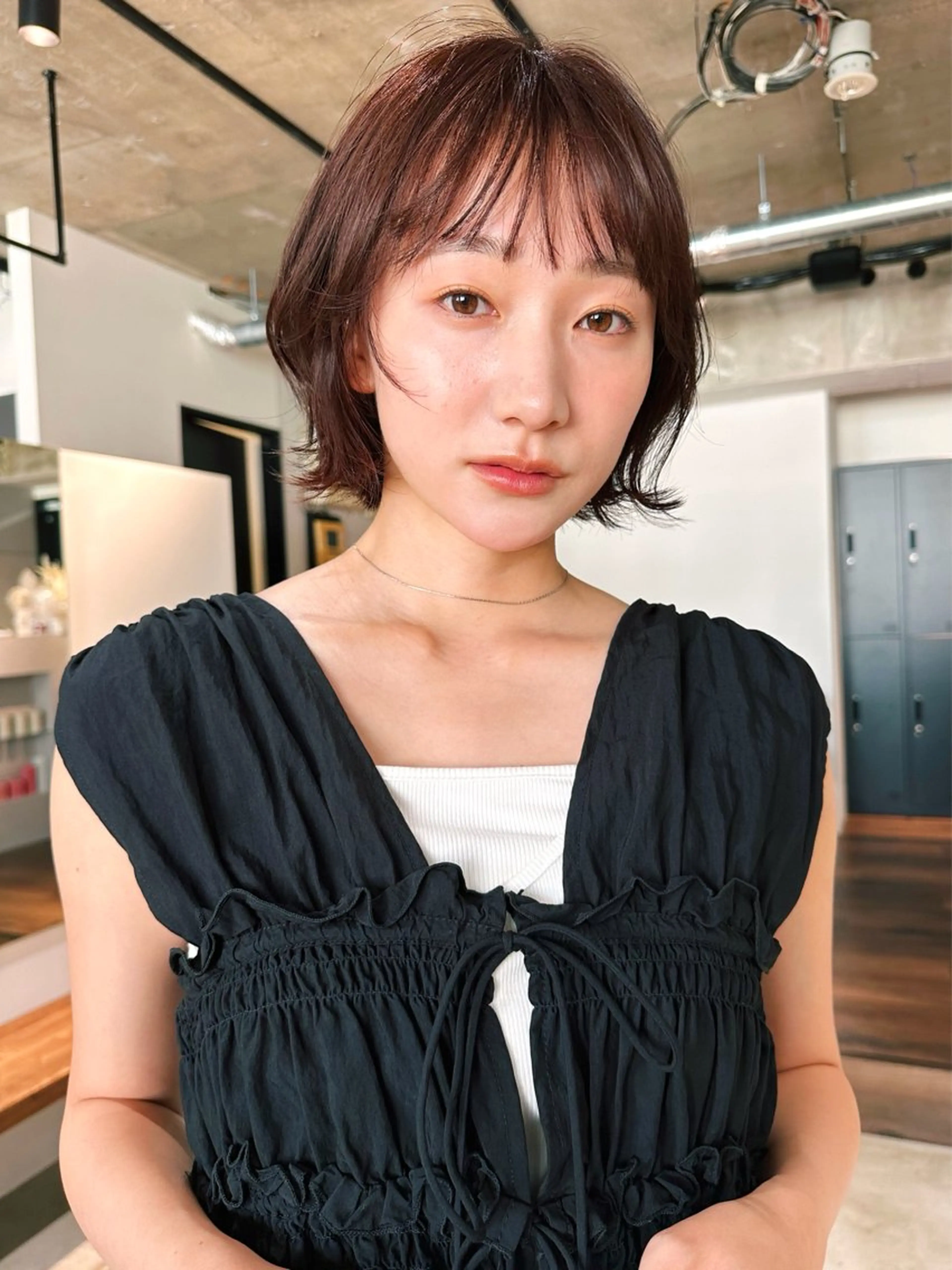 ショート カラー パーマ kazuki【顔周り ×レイヤーカット】のヘアスタイル