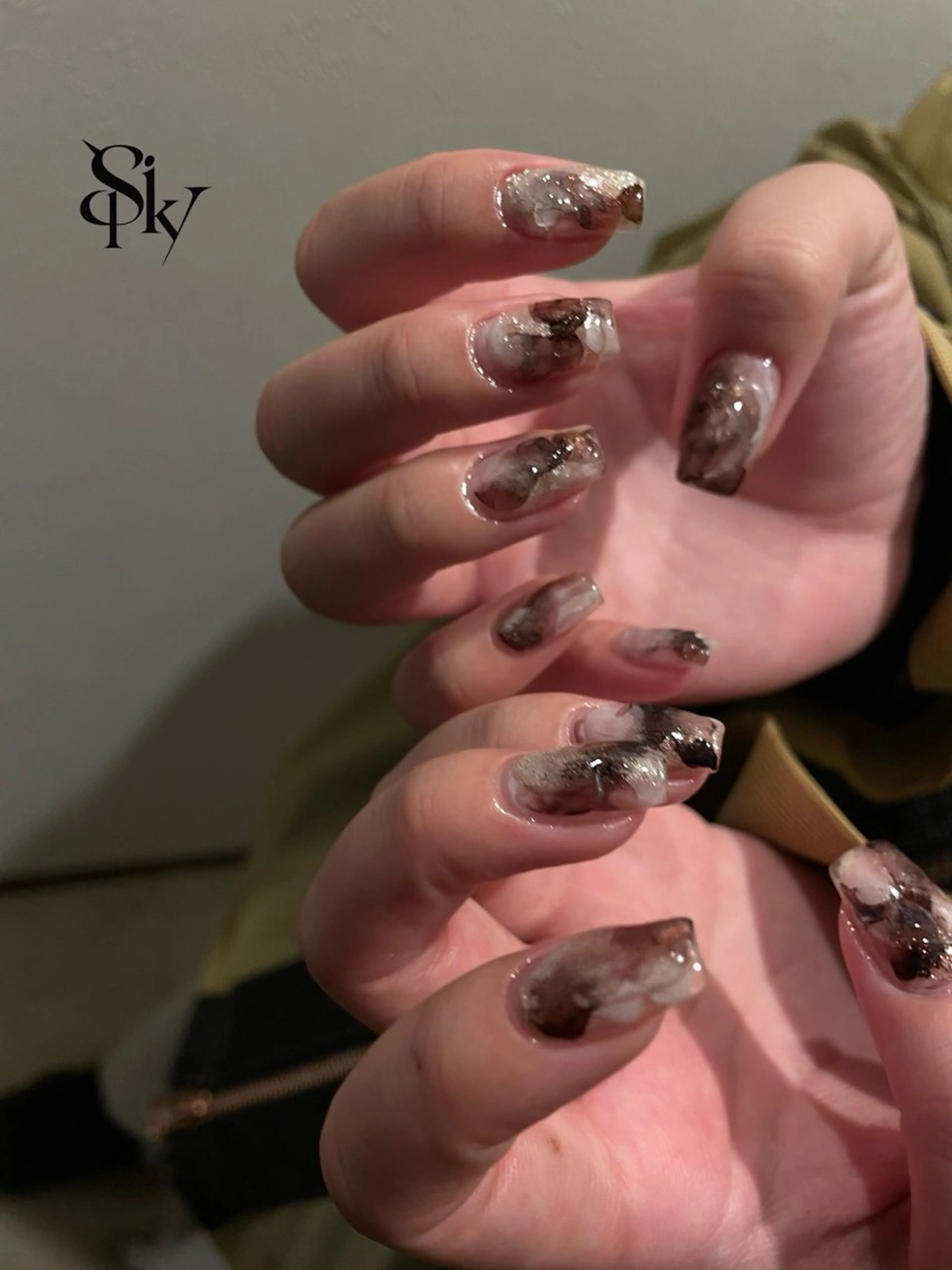 ネイル ハンドネイル Spiky とうげ ふうかのネイルデザイン