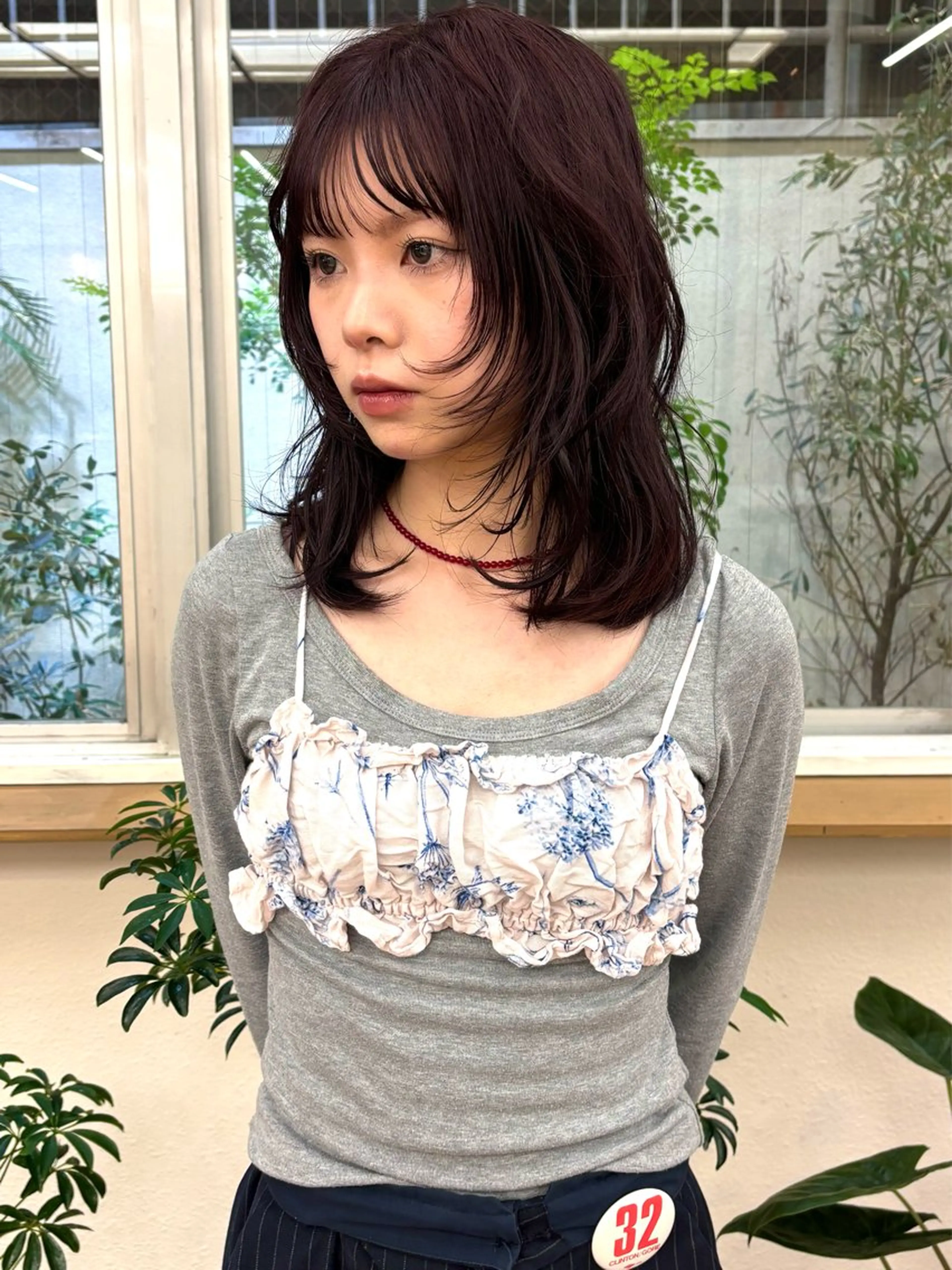 ミディアム カット ヘアカラー トリートメント 矢場町/栄/上前津/ 佐藤祐希のヘアスタイル