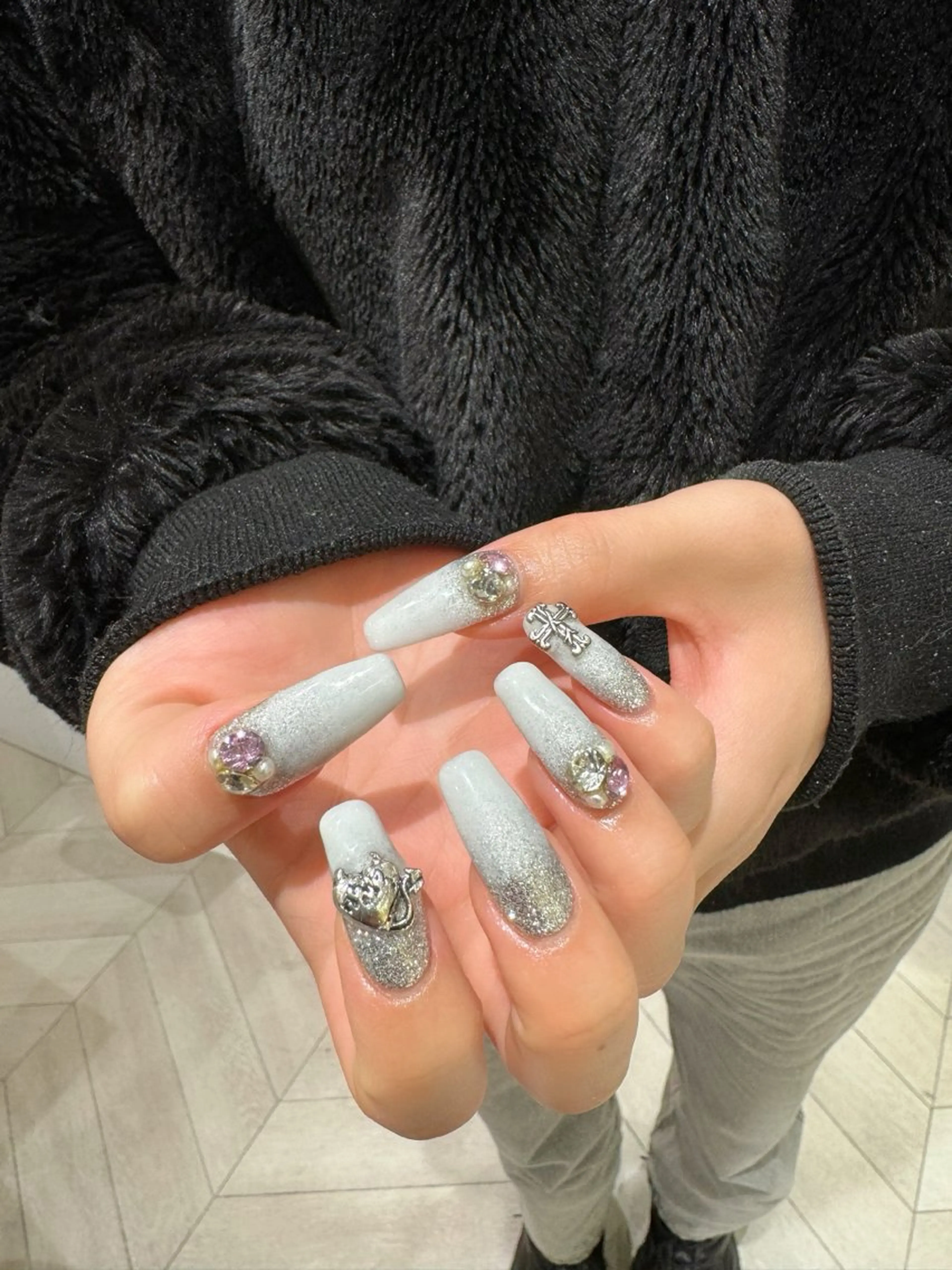 ネイル ハンドネイル なぽ ❤︎ y2k/韓国nailのネイルデザイン