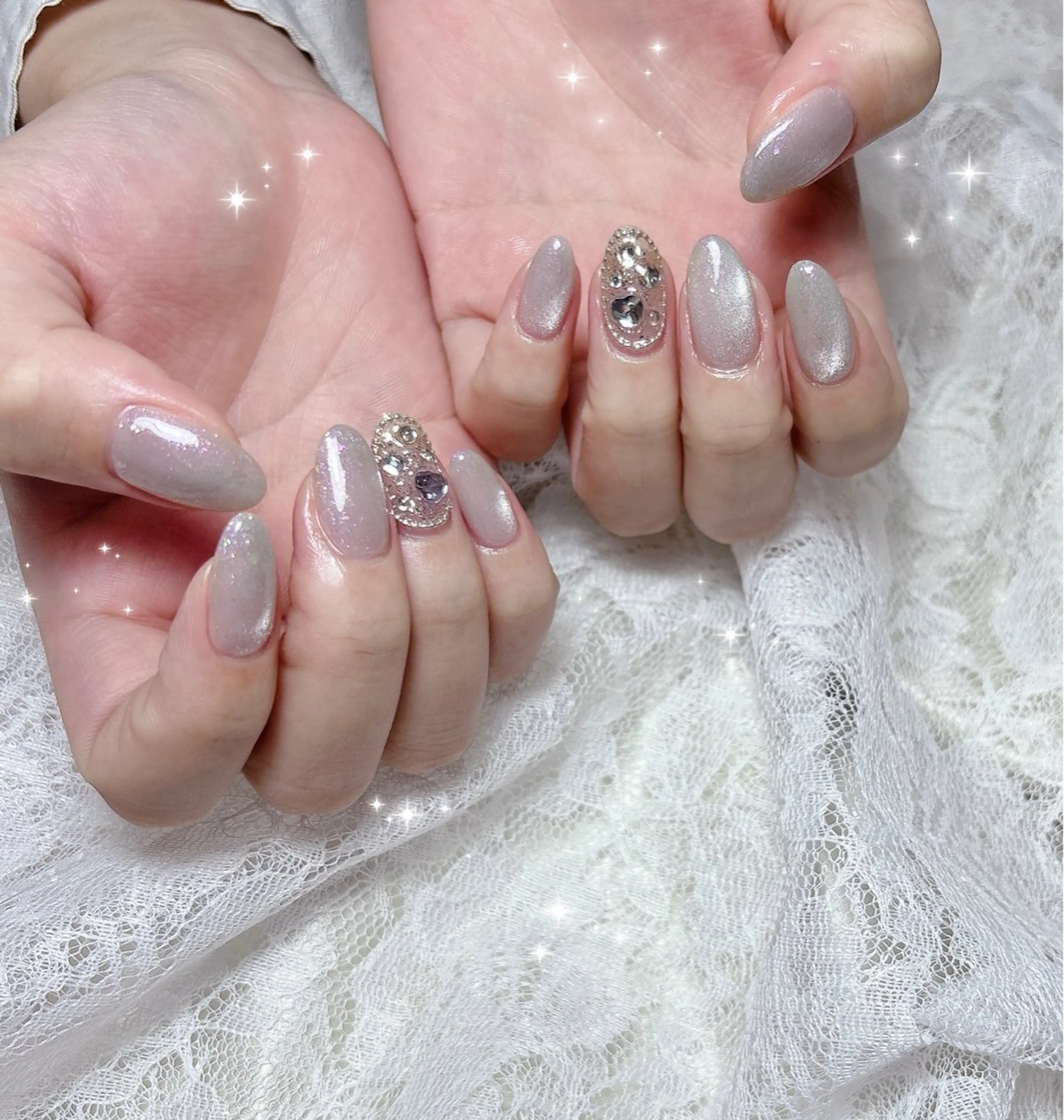 ネイル マグネットネイル ハンドネイル FLARE NAIL フレアネイルのネイルデザイン