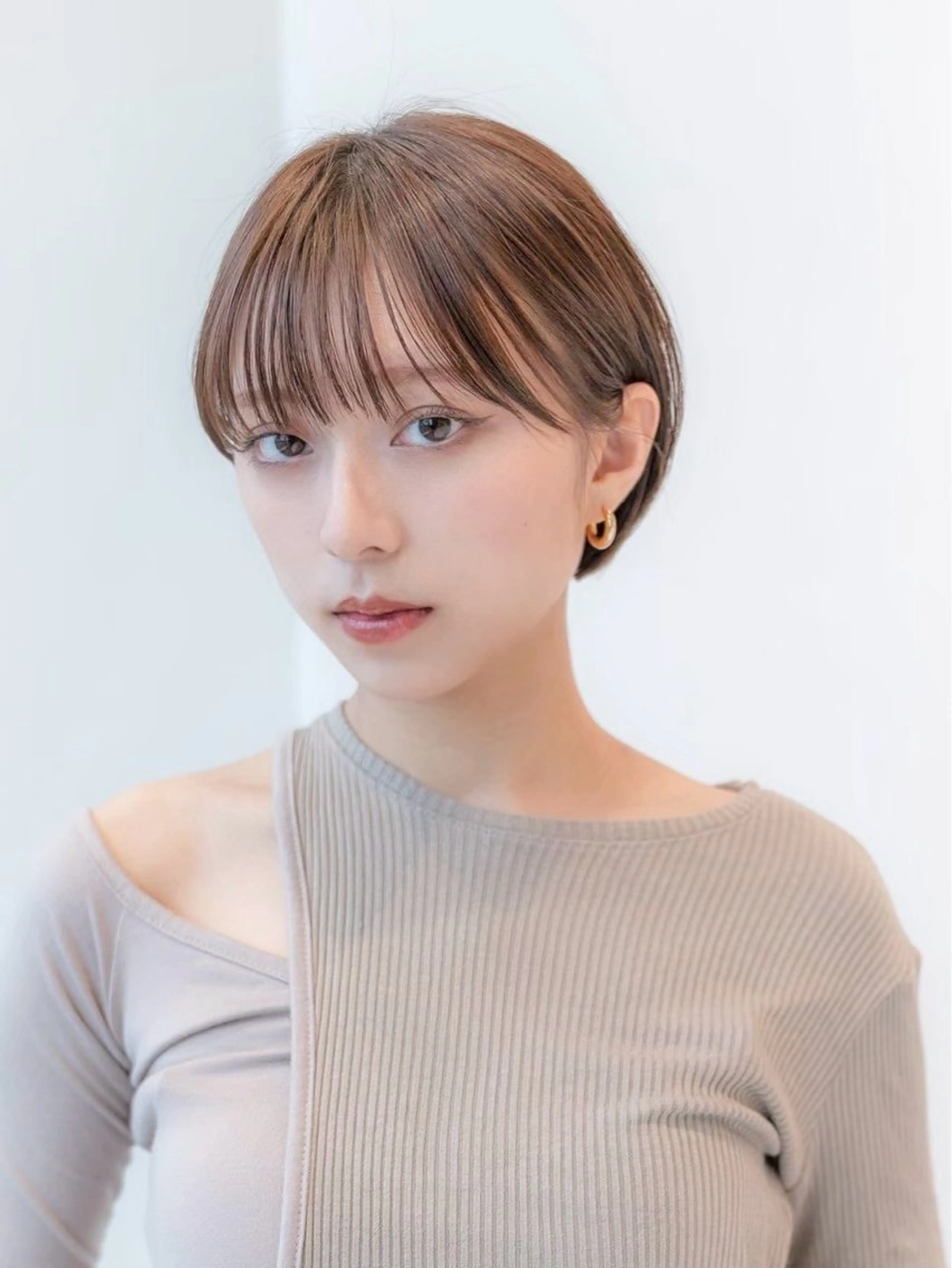ショート カラー カット ヘアカラー トリートメント 田中航平/渋谷ボブ/ レイヤーボブのヘアスタイル