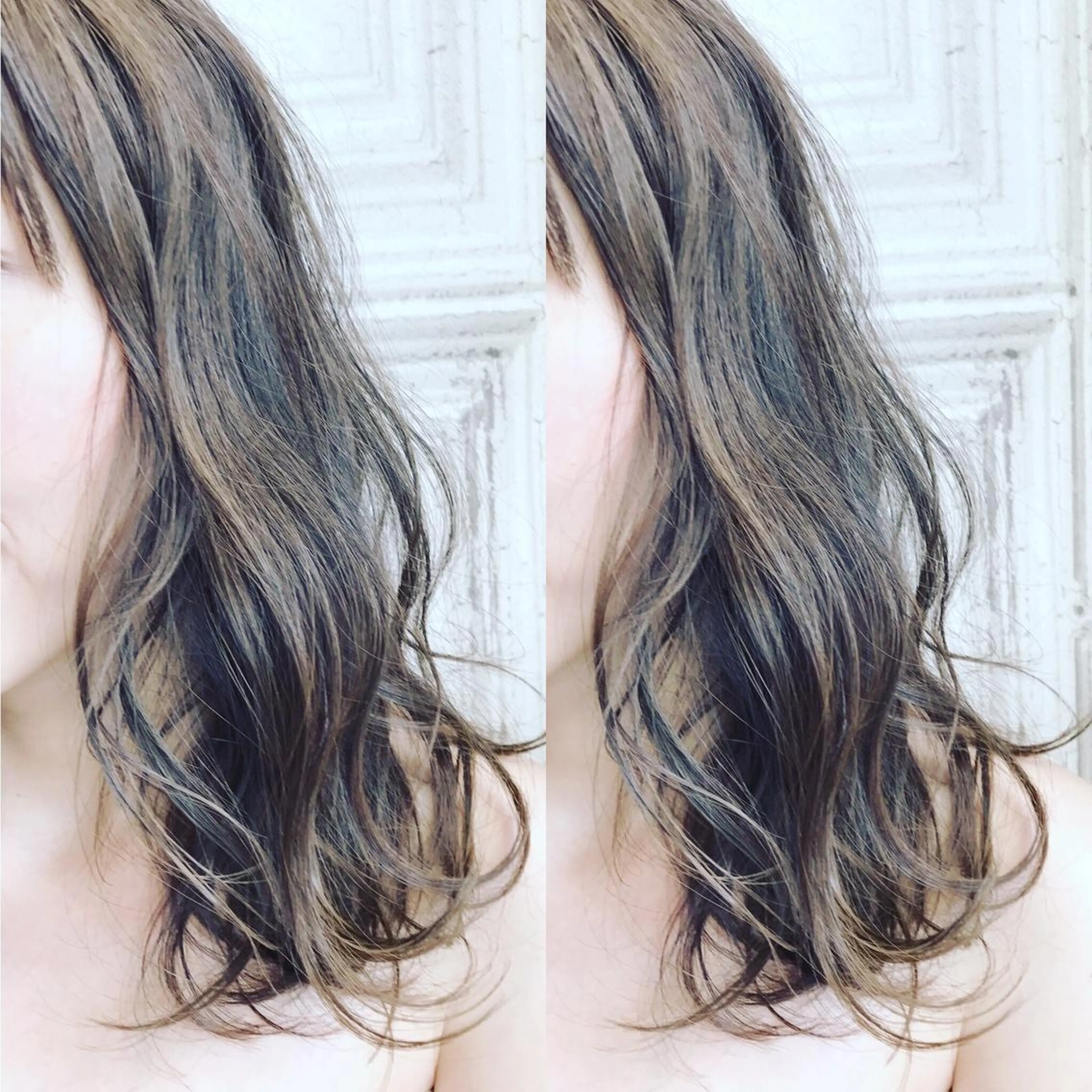 セミロング カラー 内藤 達也のヘアスタイル