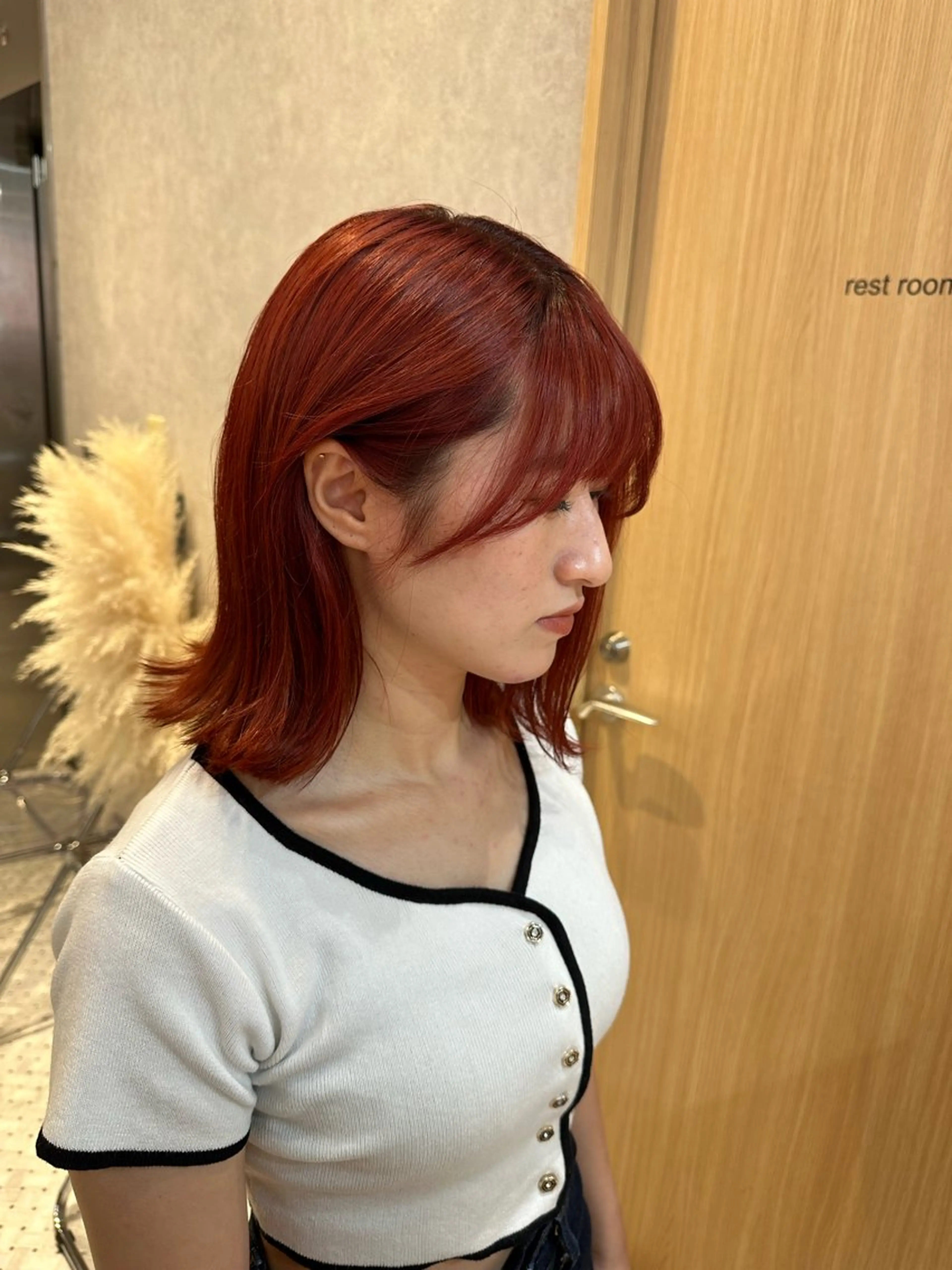 ミディアム カラー ヘアアレンジ ヘアカラー トリートメント REONA🪽✨薬院 レイヤーカット🫧のヘアスタイル