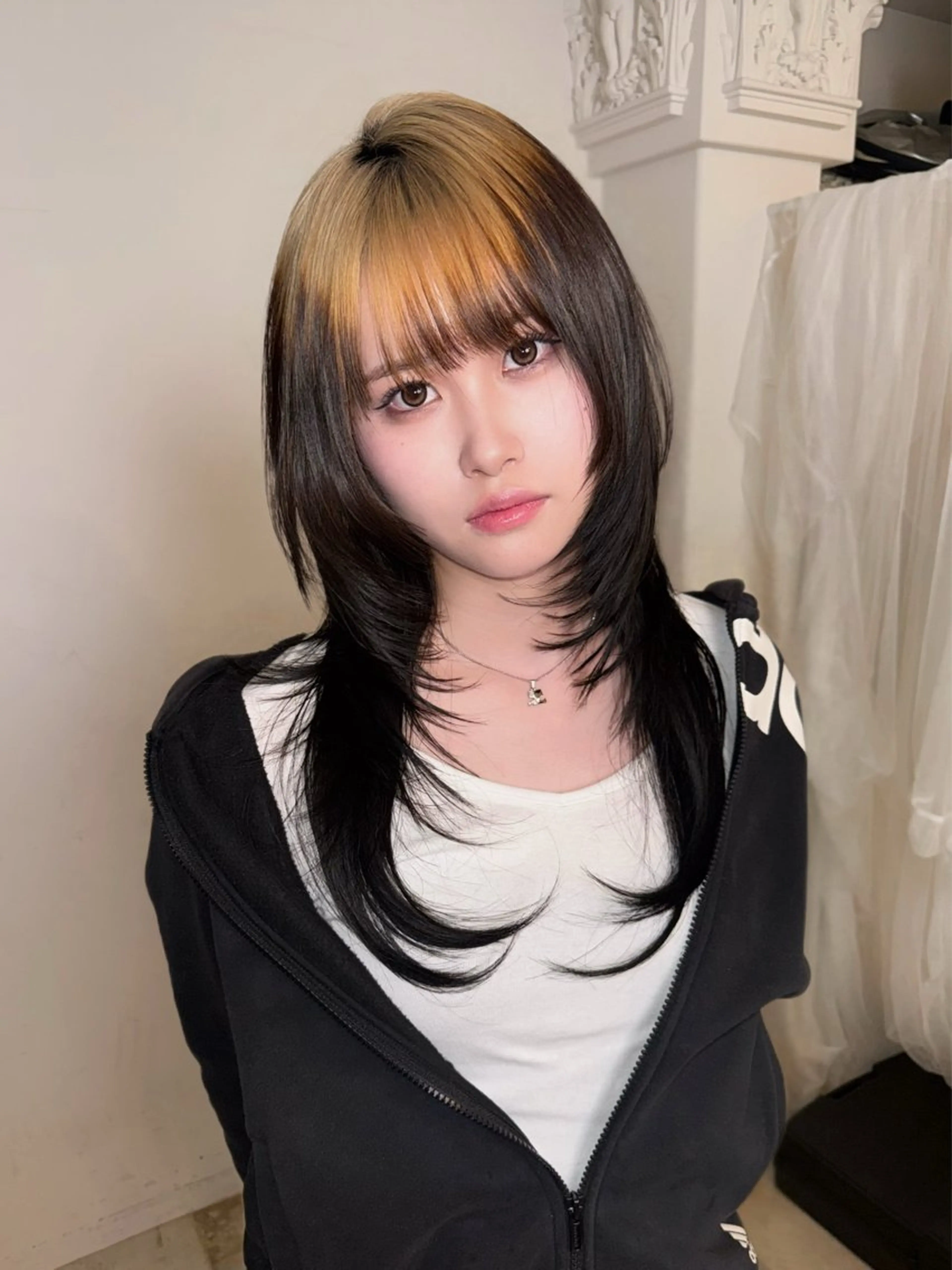 ロング カラー カット トリートメント ヘッドスパ ヘアセット HARUNA/原宿/ デザイン/カットのヘアスタイル