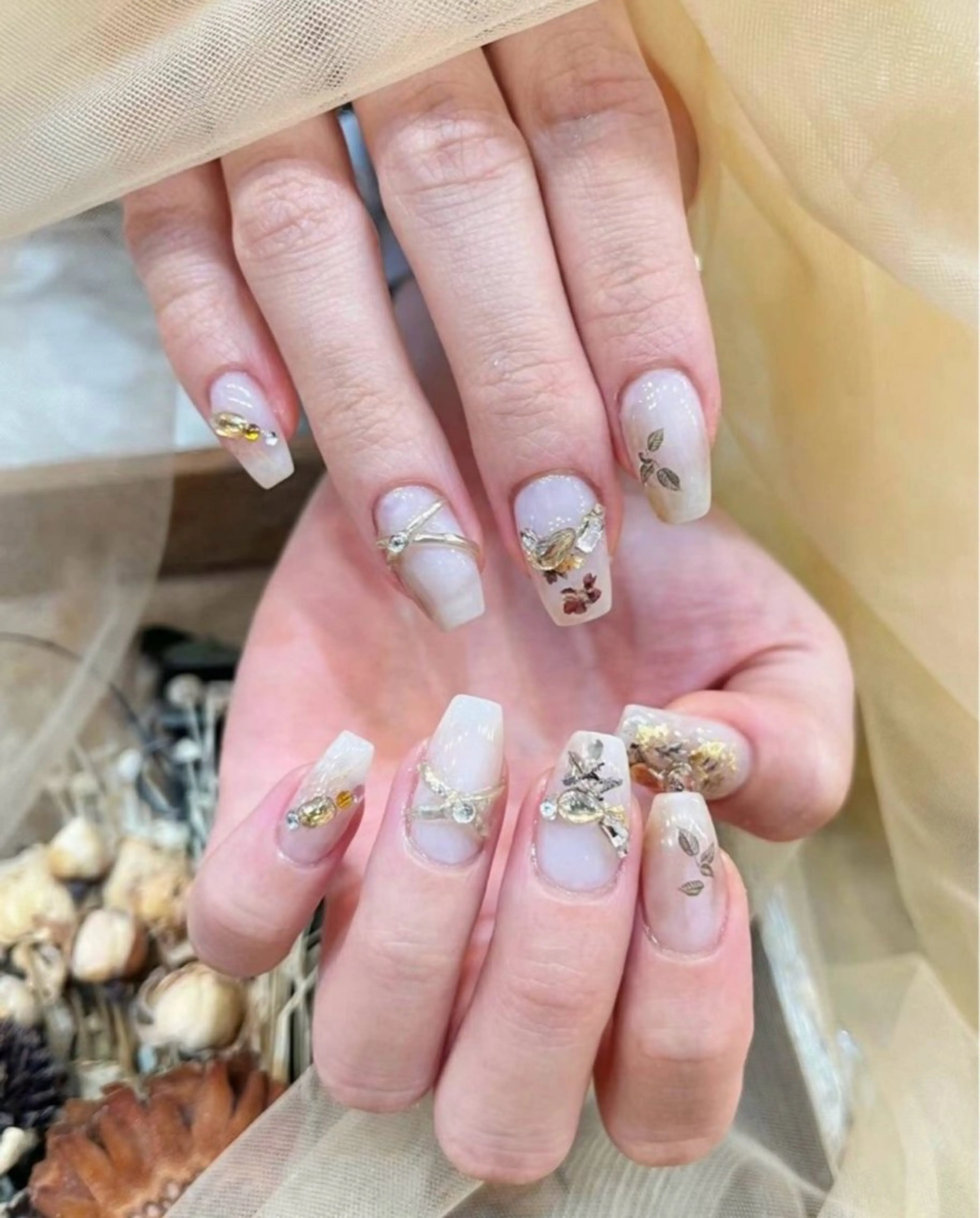 ネイル アートネイル フットネイル ジェルネイル ハート マグネットネイル Babarla Nailのネイルデザイン